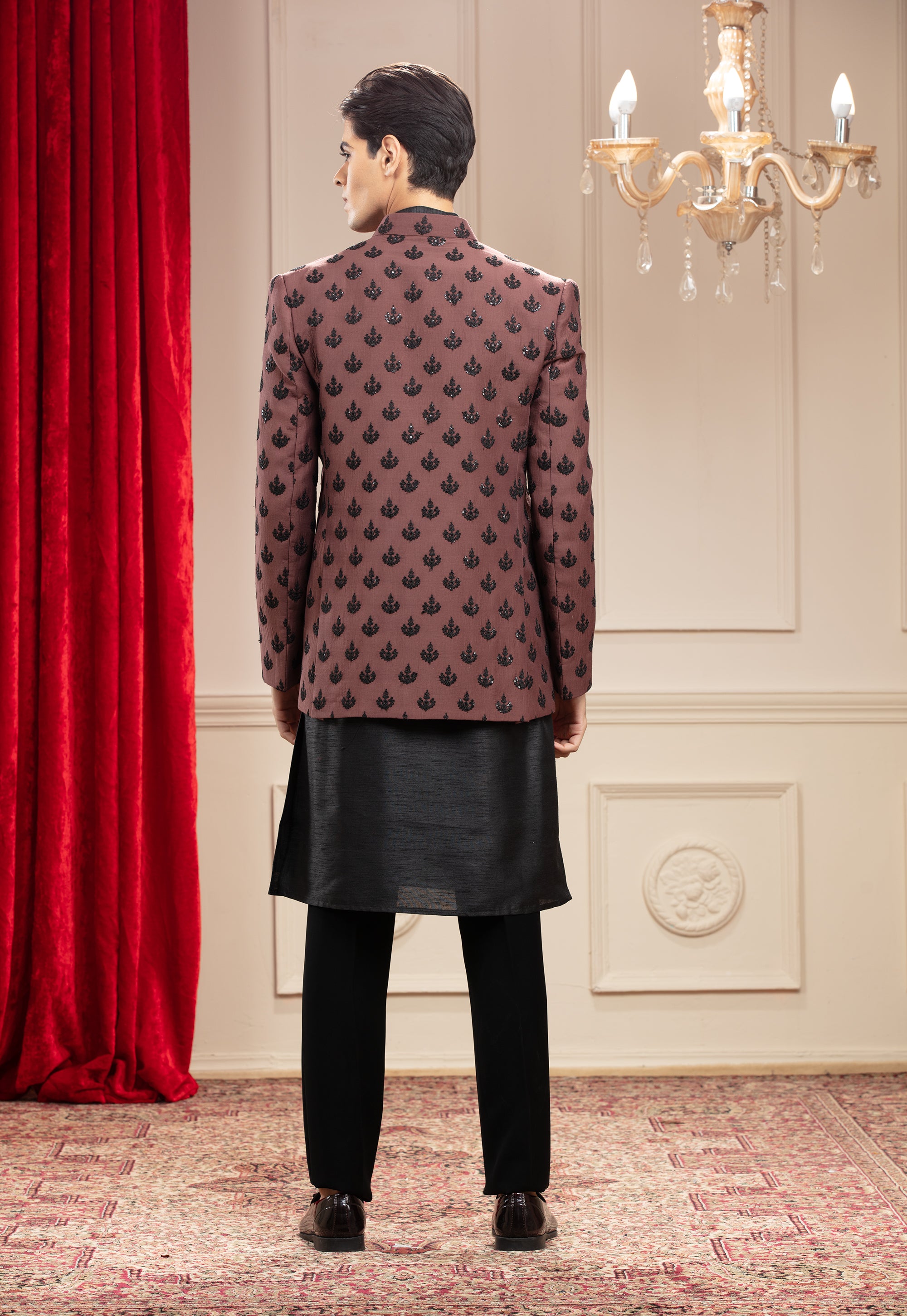 Open Jodhpuri with sequin work