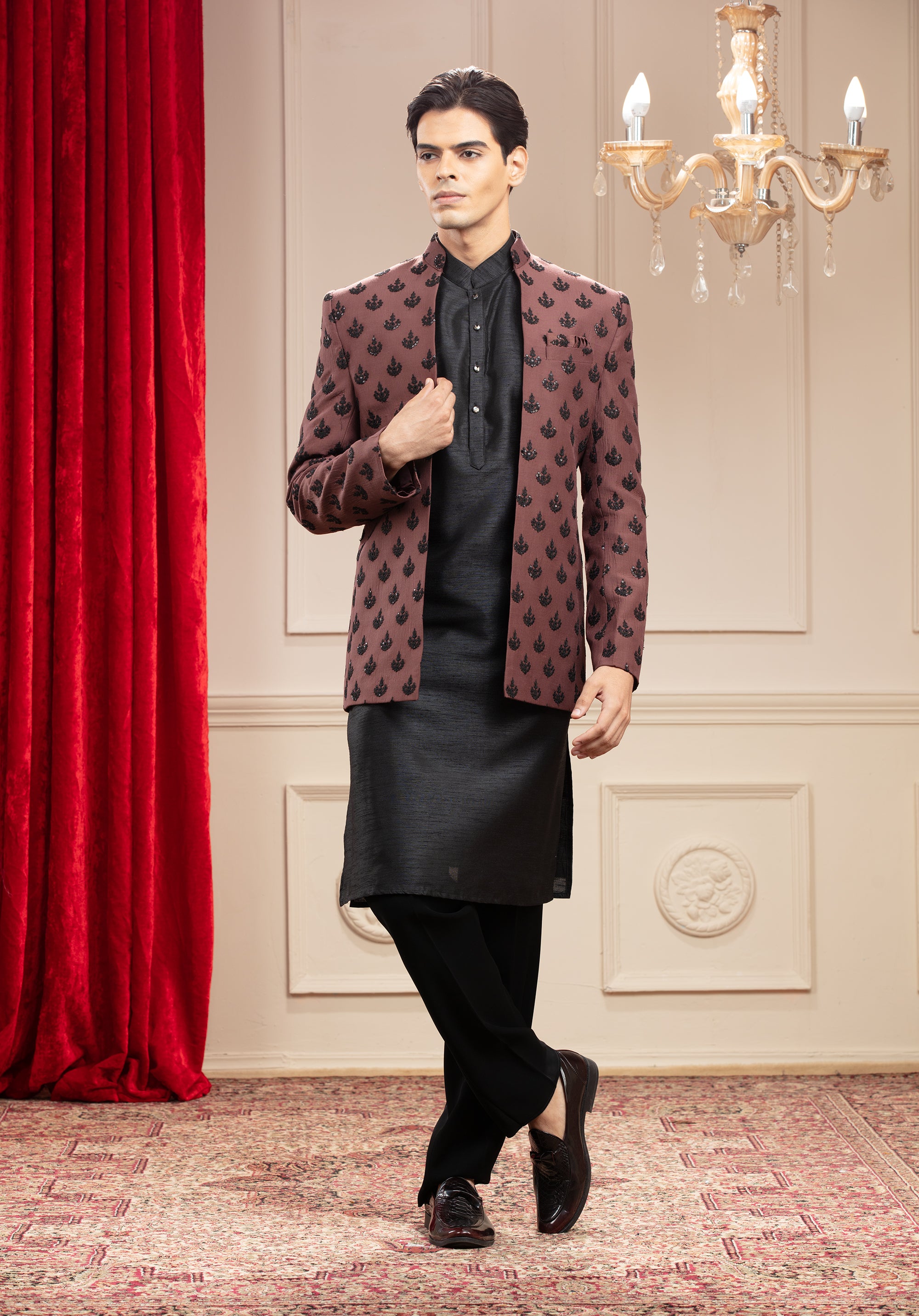 Open Jodhpuri with sequin work