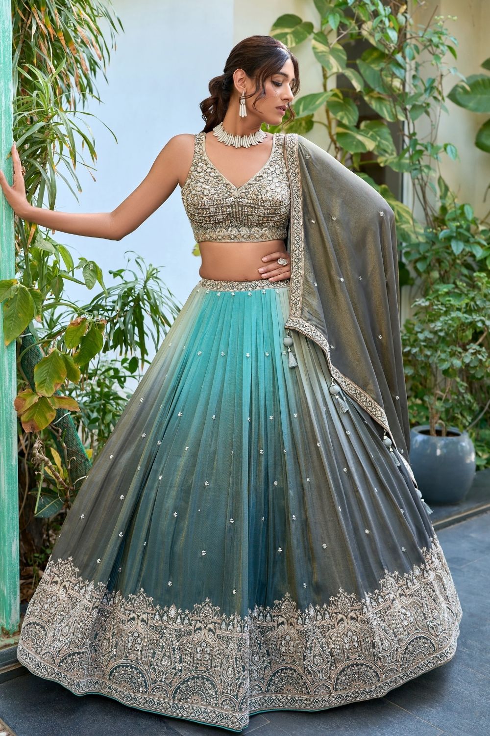 Omray Silk Lehenga Choli With Hand Embroidery