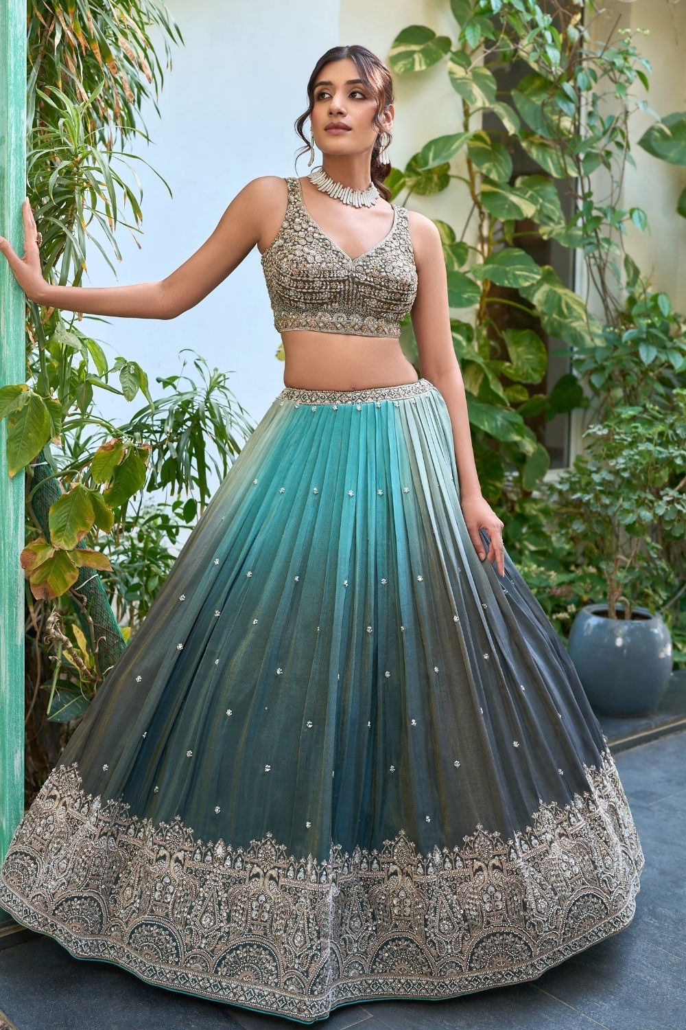Omray Silk Lehenga Choli With Hand Embroidery