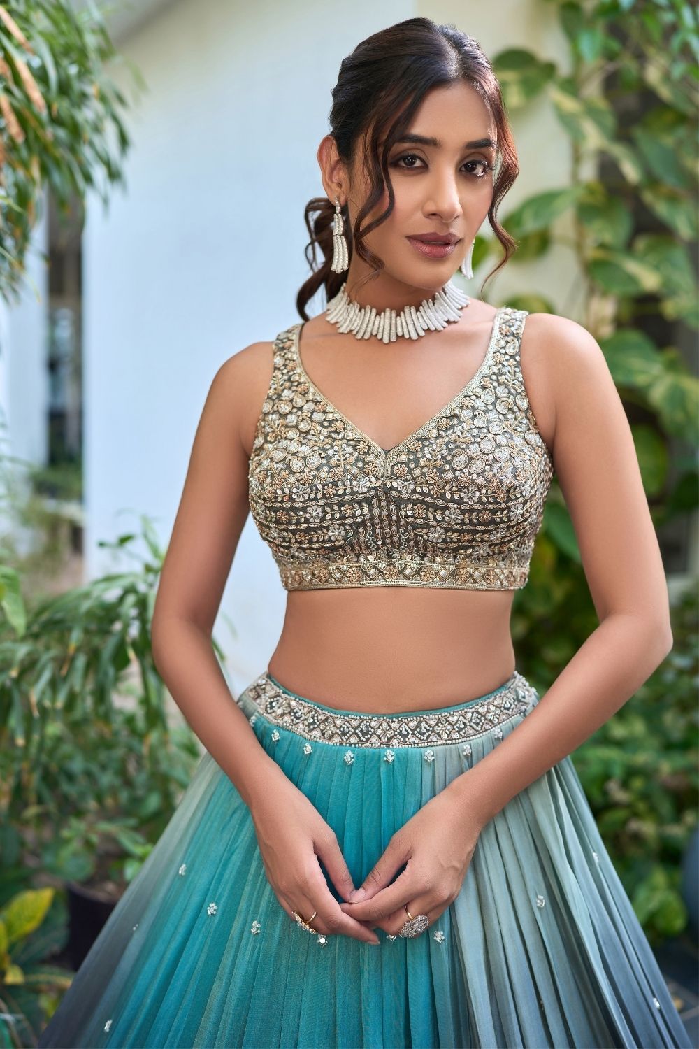 Omray Silk Lehenga Choli With Hand Embroidery