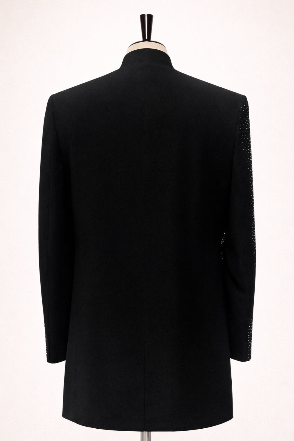 Black Imported Jodhpuri with Cutdana and Moti Work