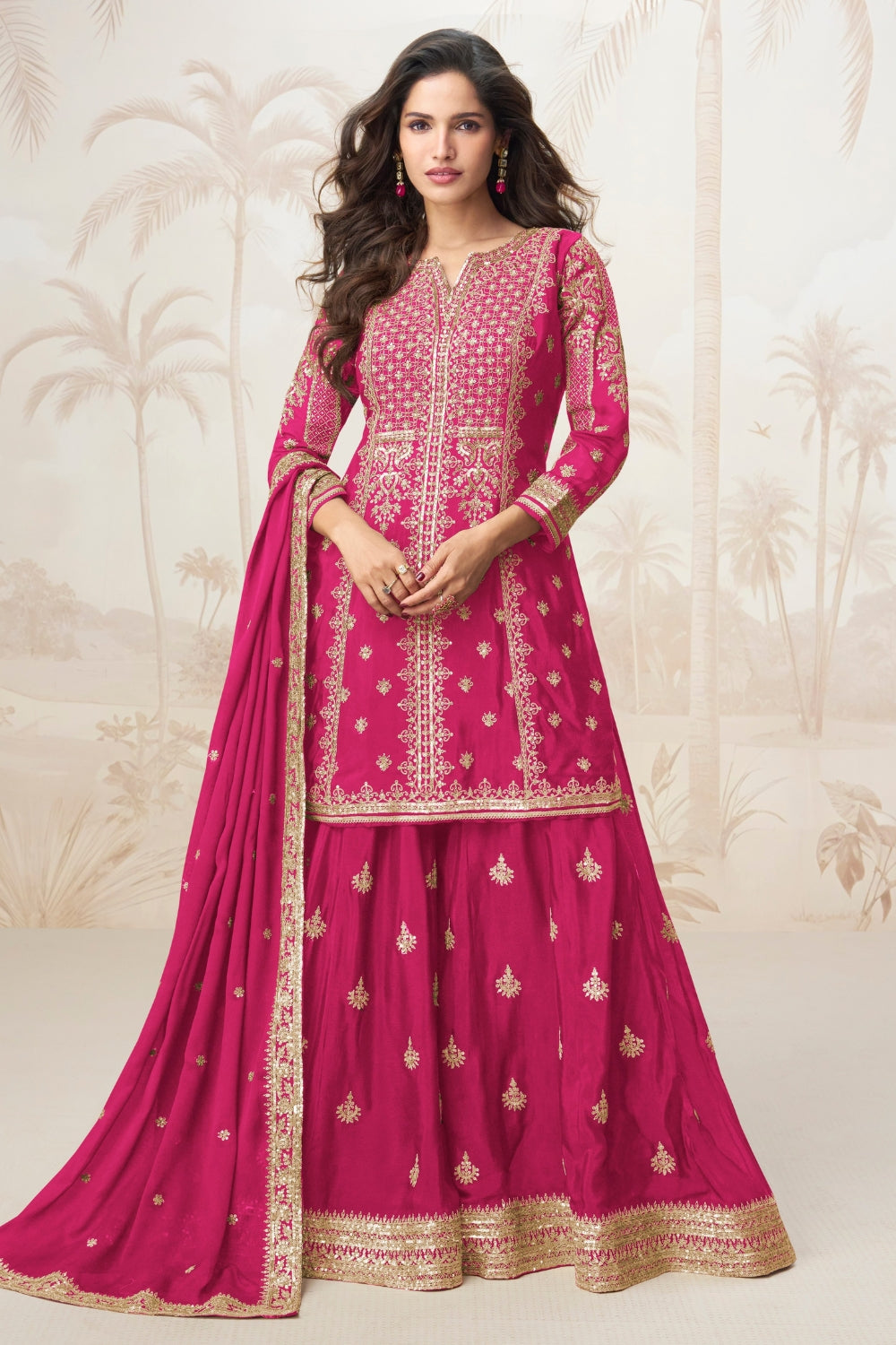 Chinon Embroidered Palazzo Set