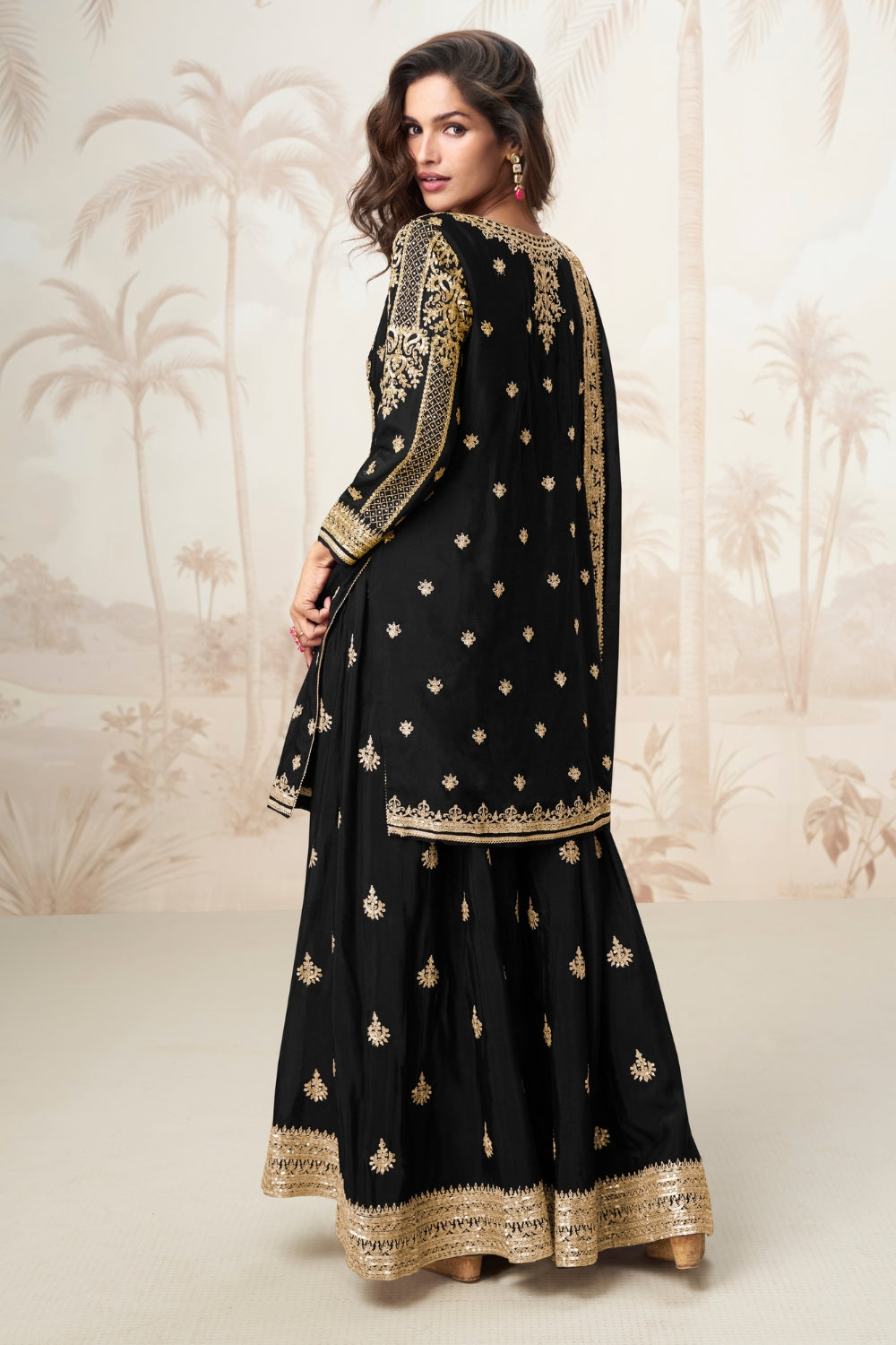 Chinon Embroidered Palazzo Set