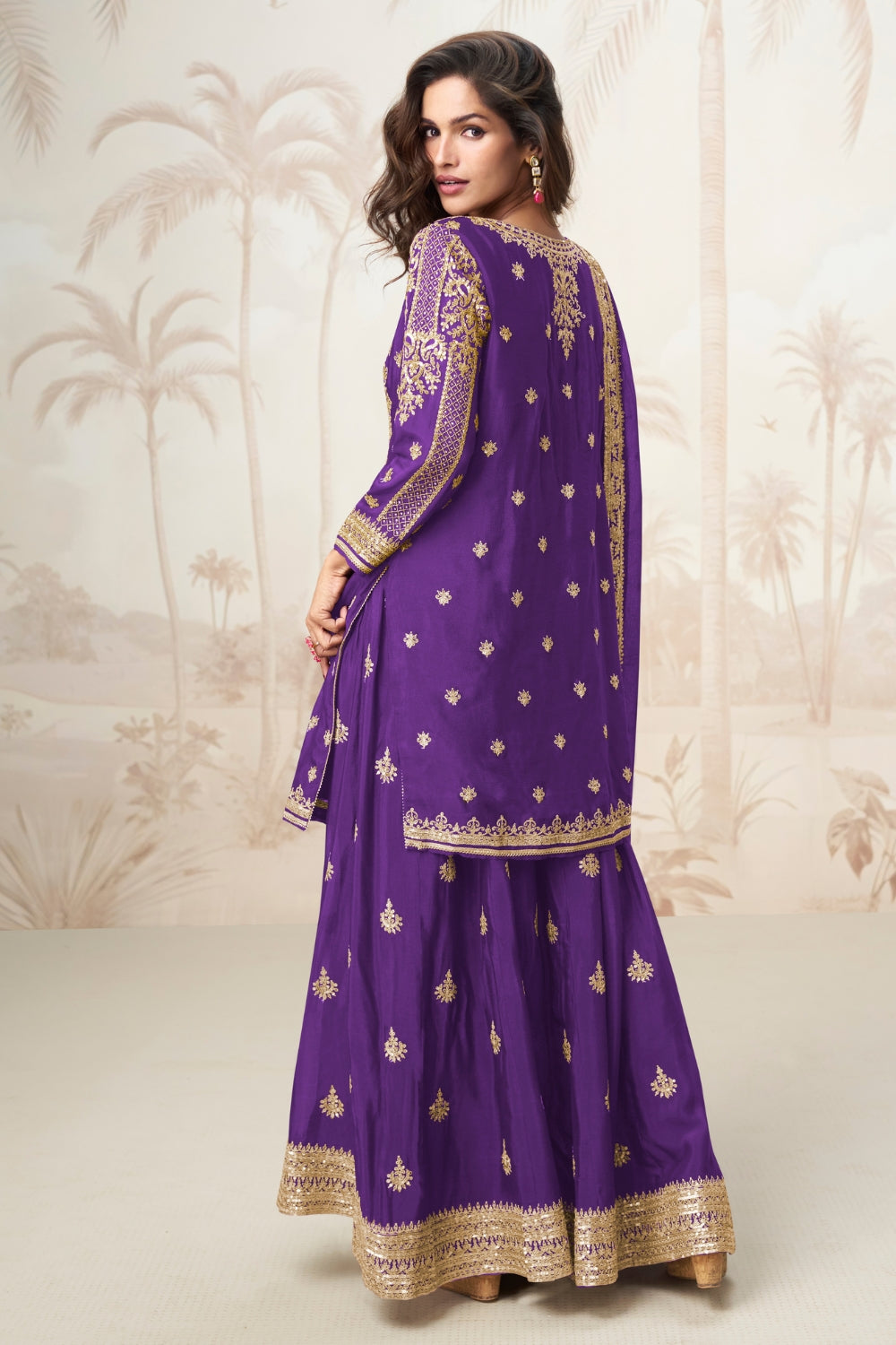 Chinon Embroidered Palazzo Set