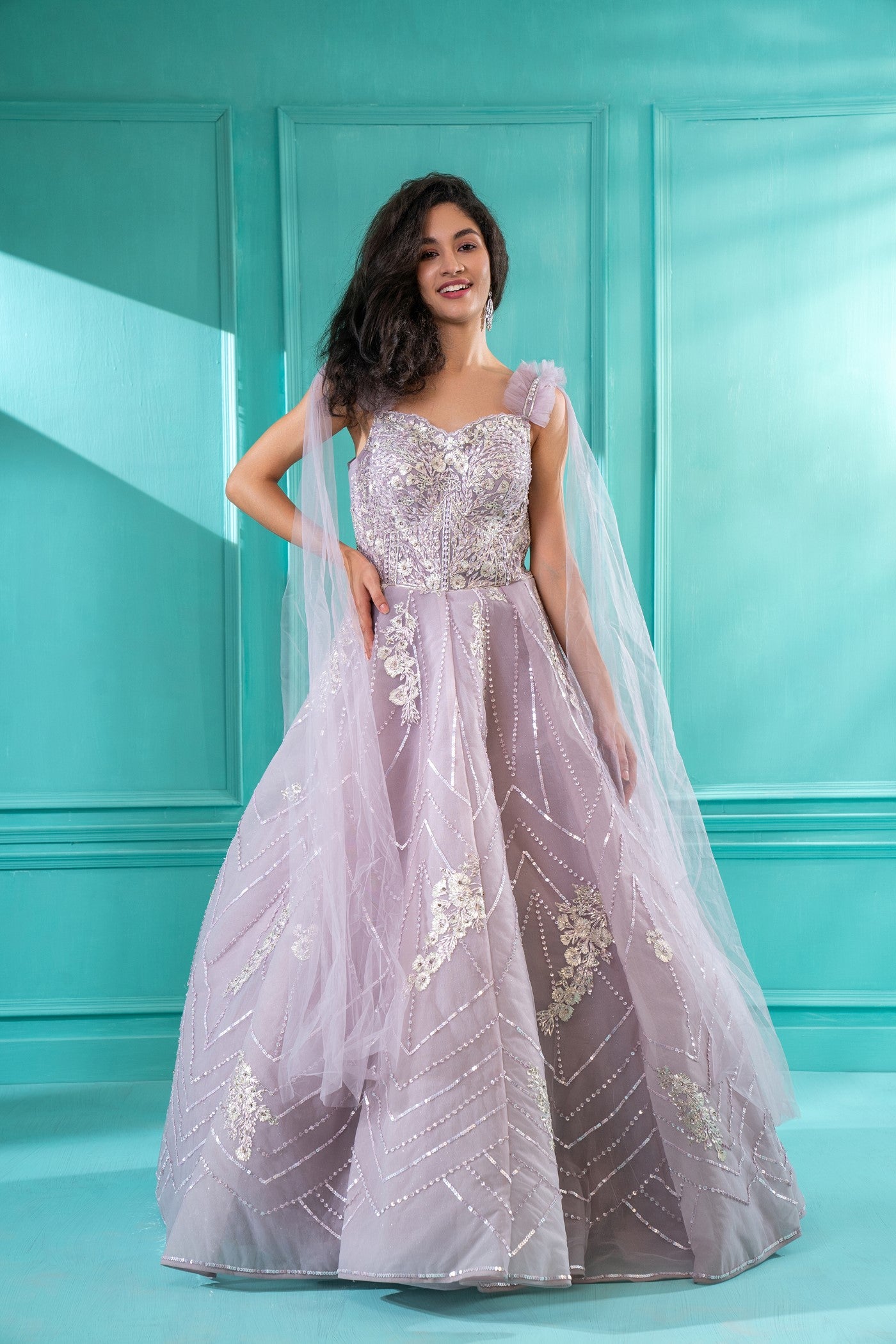 Lilac gown best sale