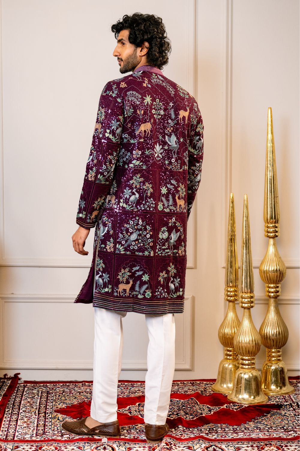 Georgette Kurta Set with Sequins and Resham Embroidery
