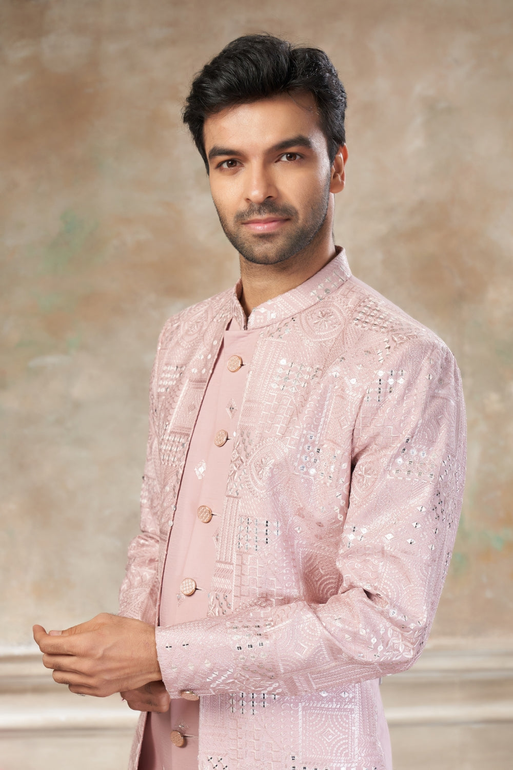 Imported Indo Western with Embroidery and Sequins Work