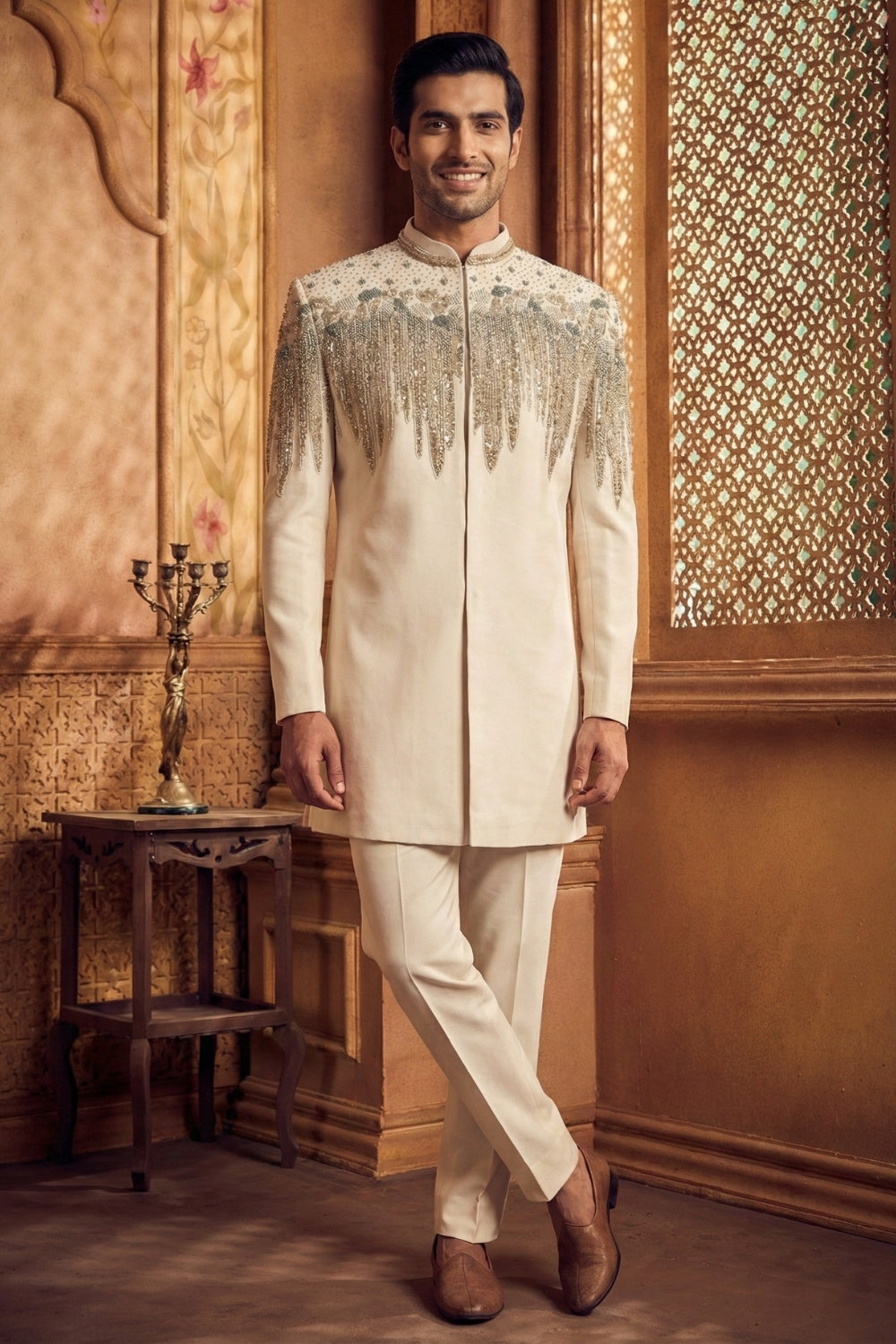 Imported Indo Westren with Cutdana and Moti Work