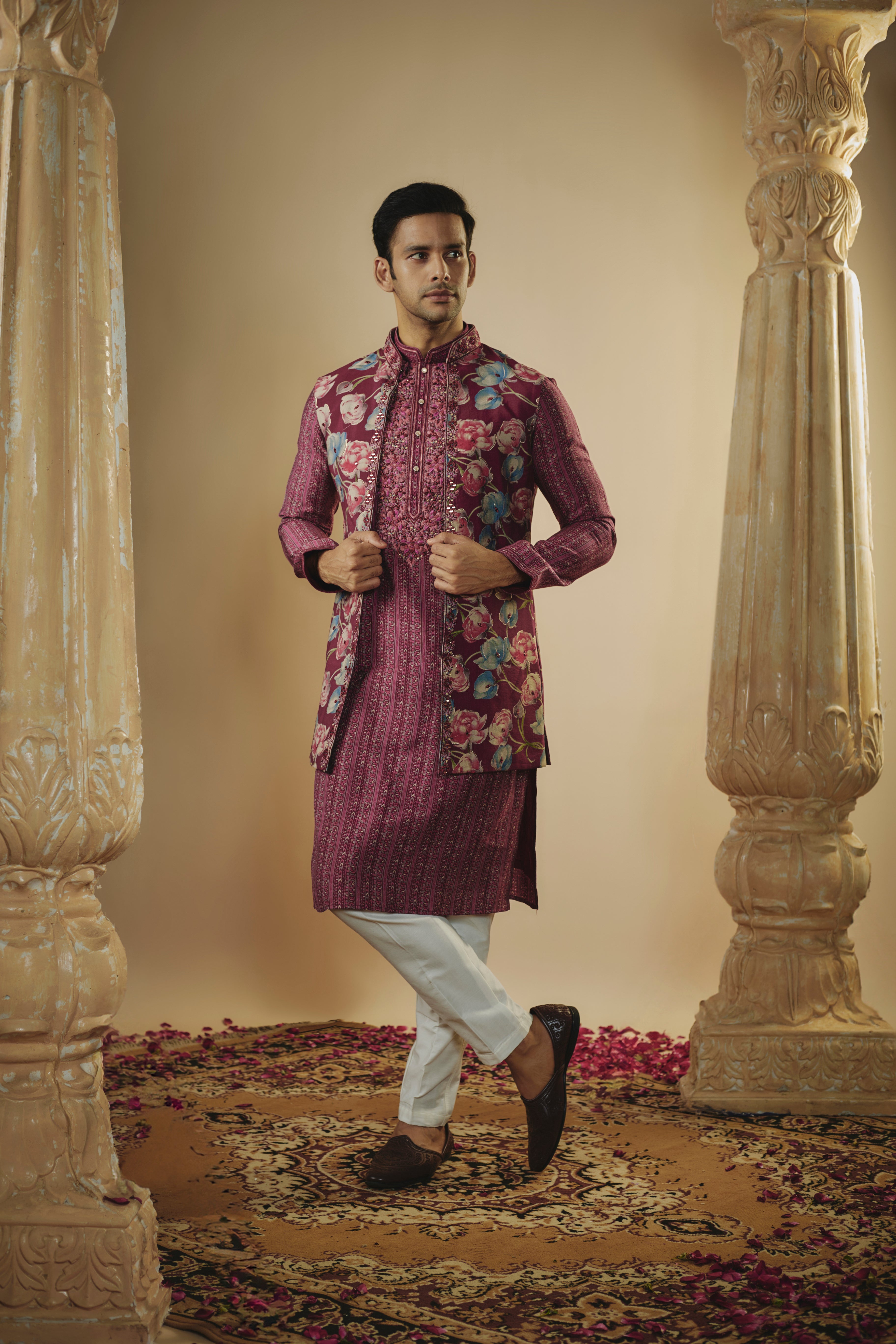 Splendid Silk Kurta Jacket set
