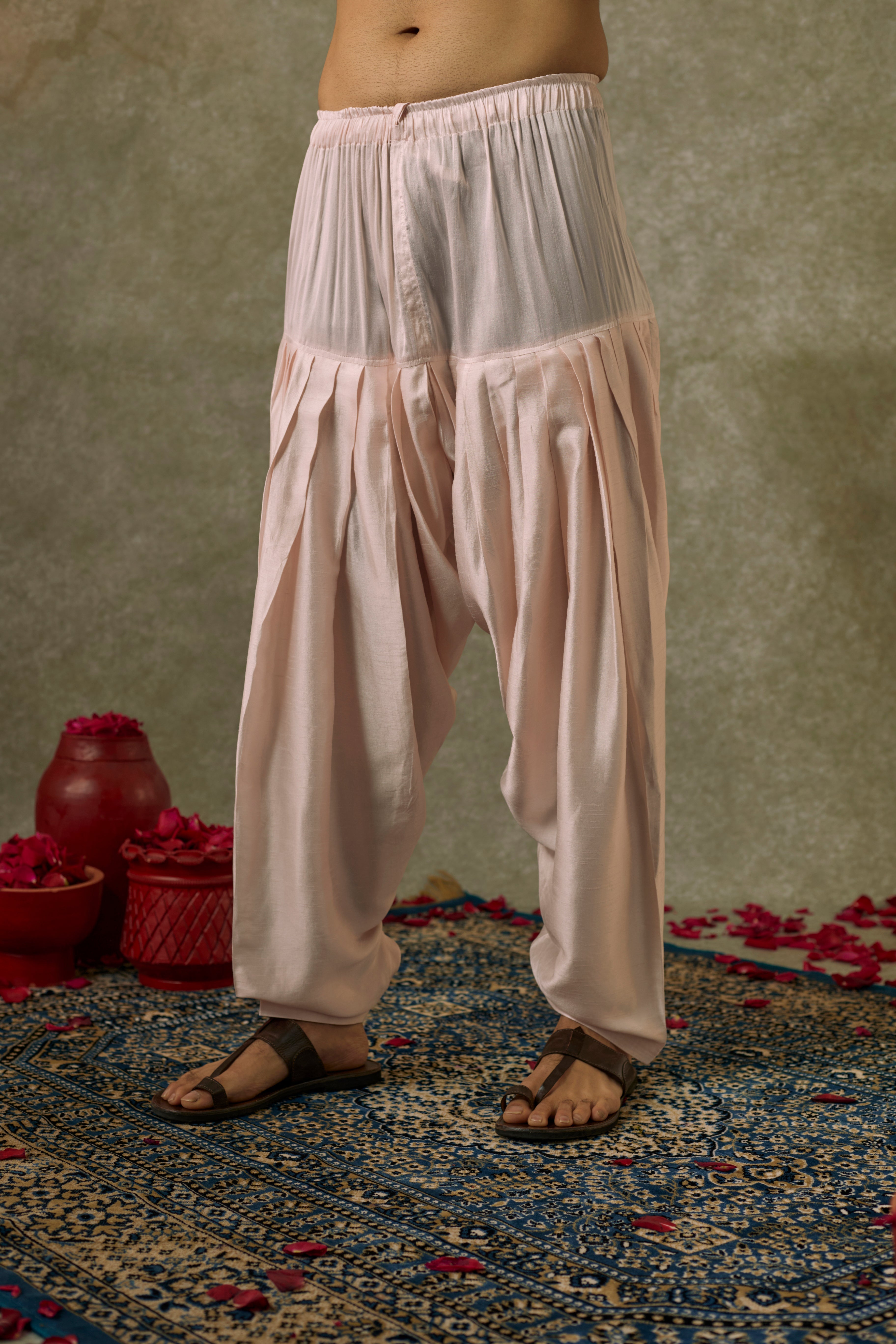 Art silk mirror embroidered patiala suit set