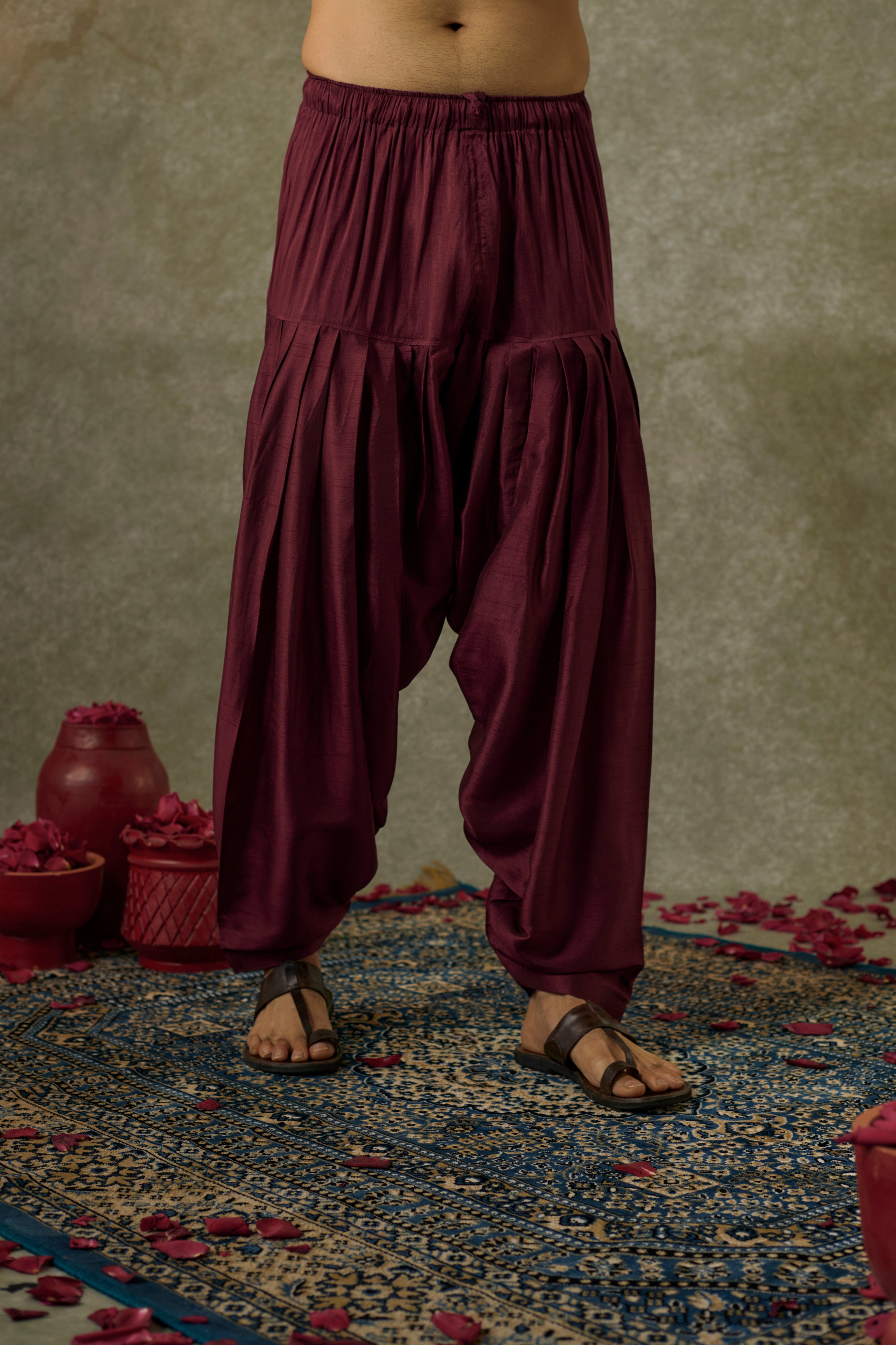 Art silk mirror embroidered patiala suit set