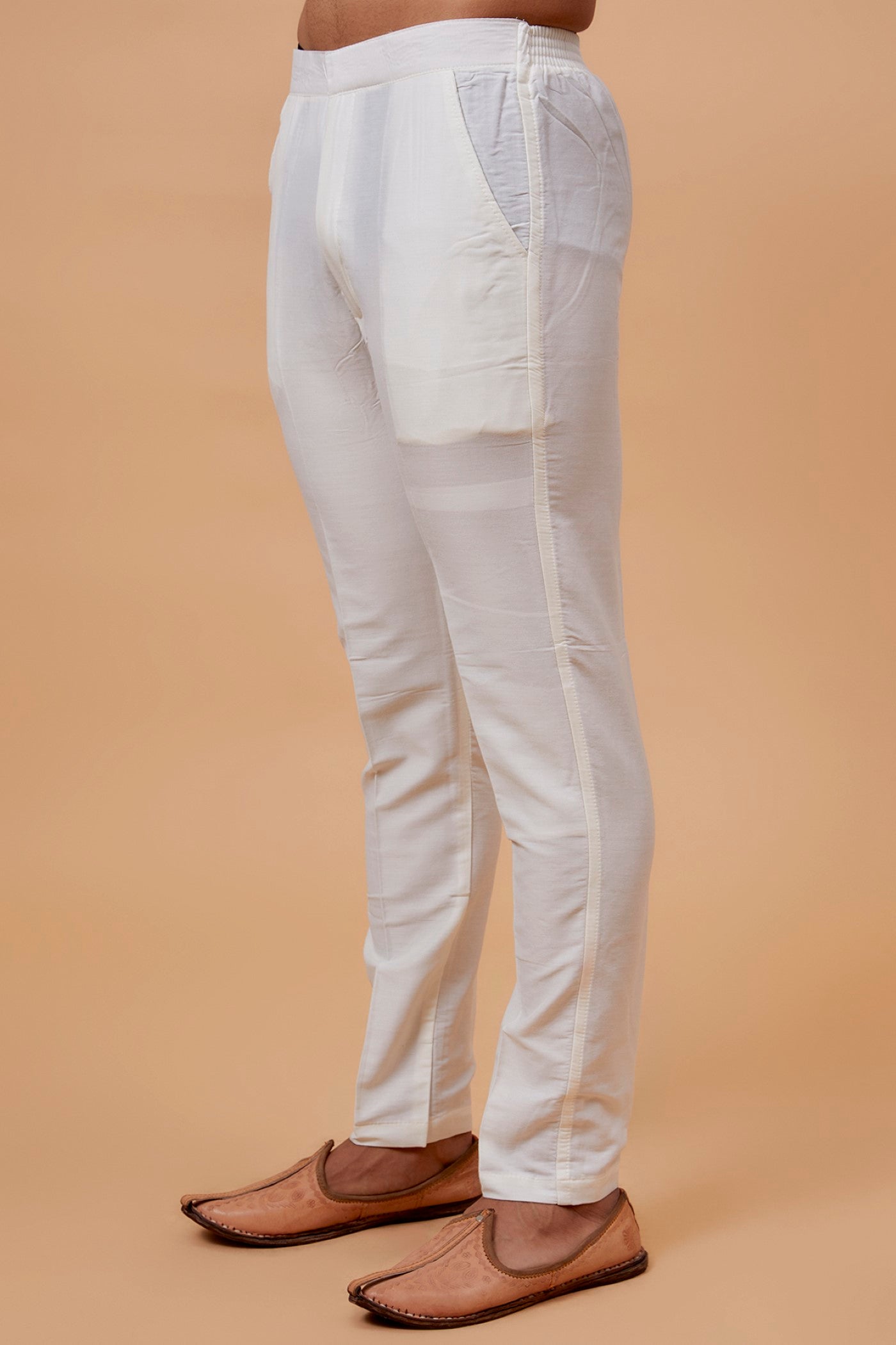 Off-White Lucknowi Embroidered Sherwani Set