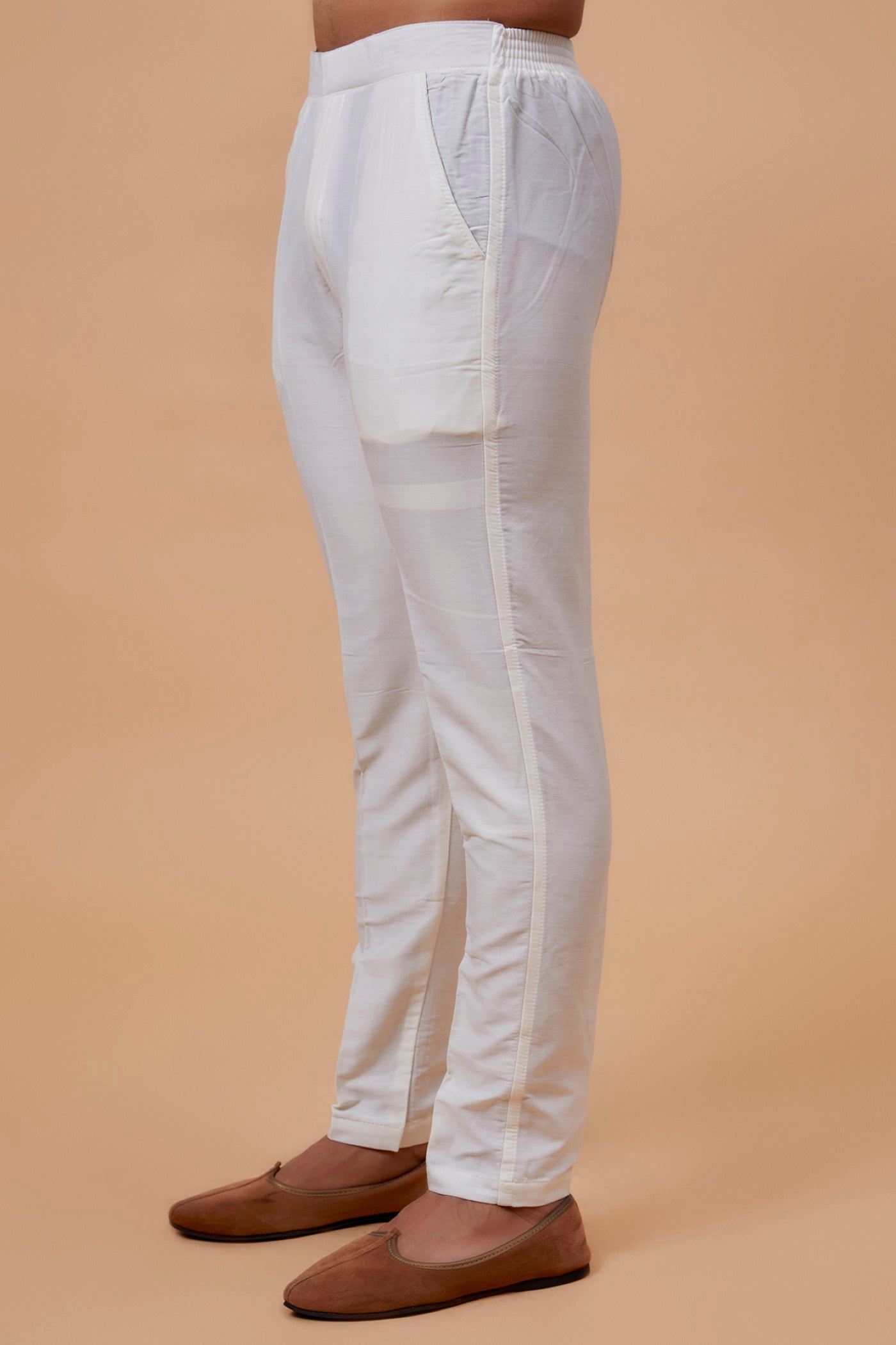 Blue Suiting Fabric Embroidered Indowestern Set