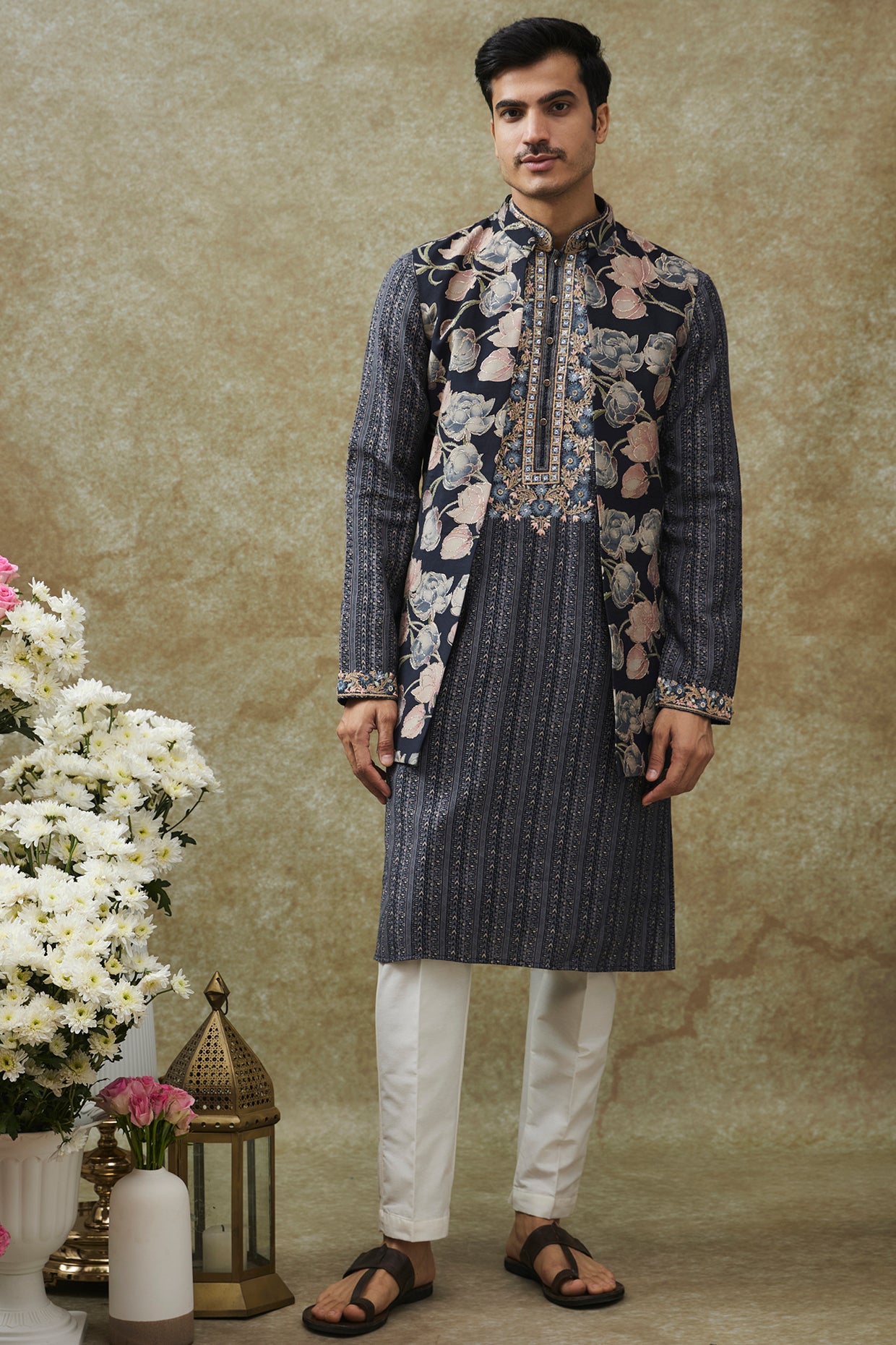 Splendid Silk Kurta Jacket set