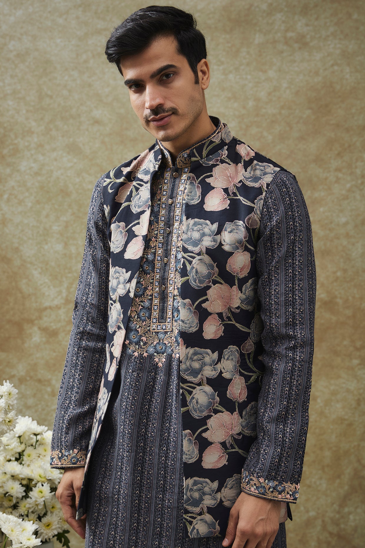 Splendid Silk Kurta Jacket set