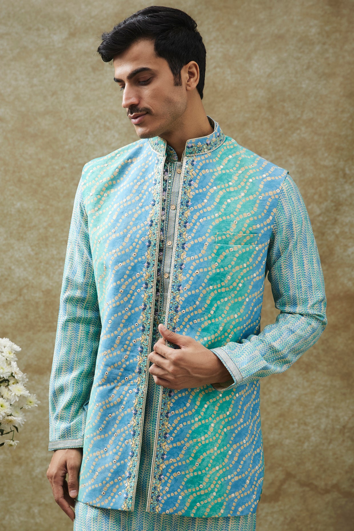 Art silk Koti Kurta set