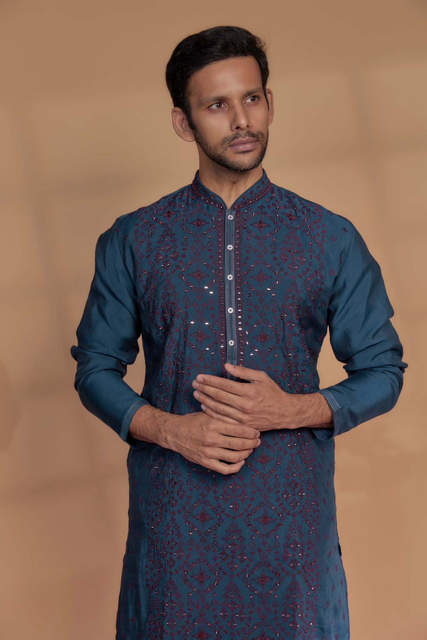 Peacock hotsell blue kurta