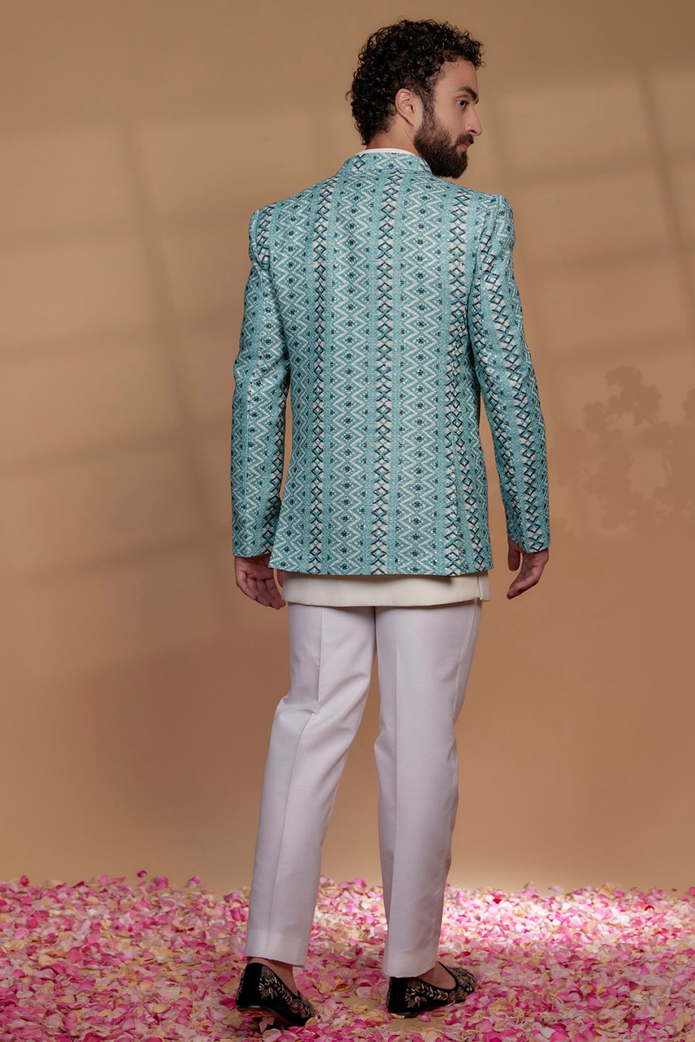 Silk & Imported Suiting Fabric Indowestern Set
