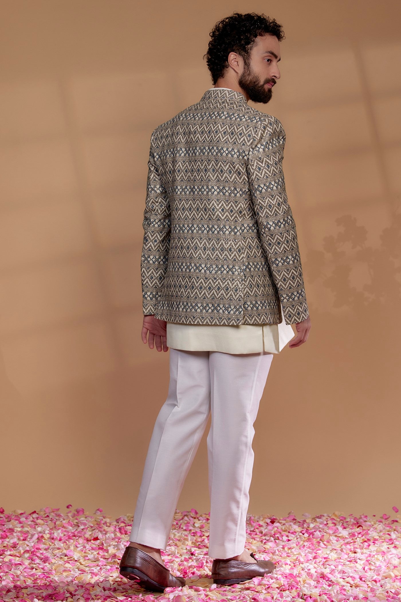 Silk & Imported Suiting Fabric Indowestern Set