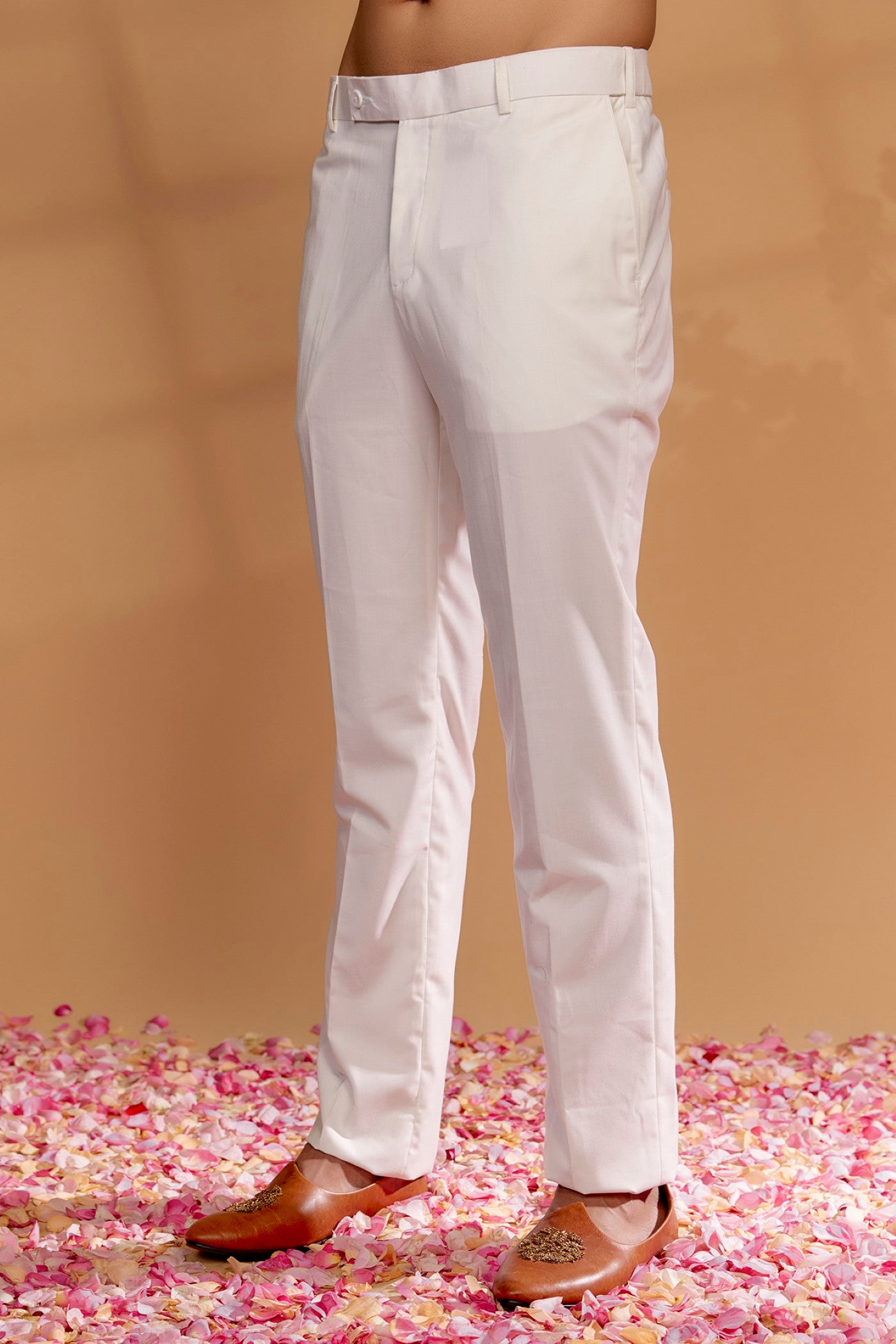 Mauve Silk Embroidered Bandhgala Set