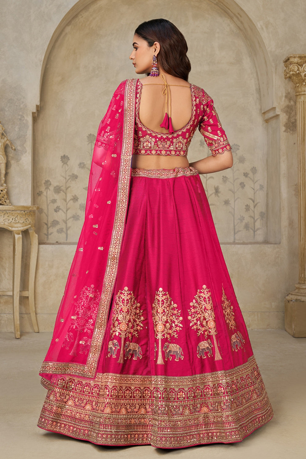 Silk Lehenga Choli With Cutdana and Sequins