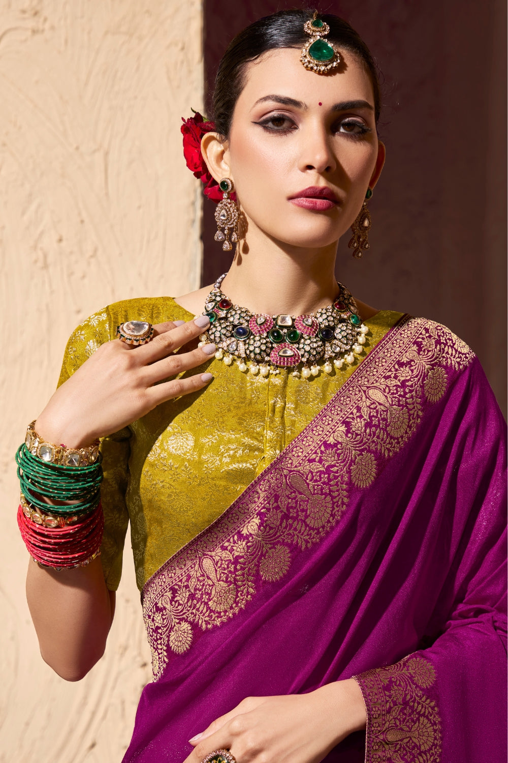 Silk Weaving Work Saree