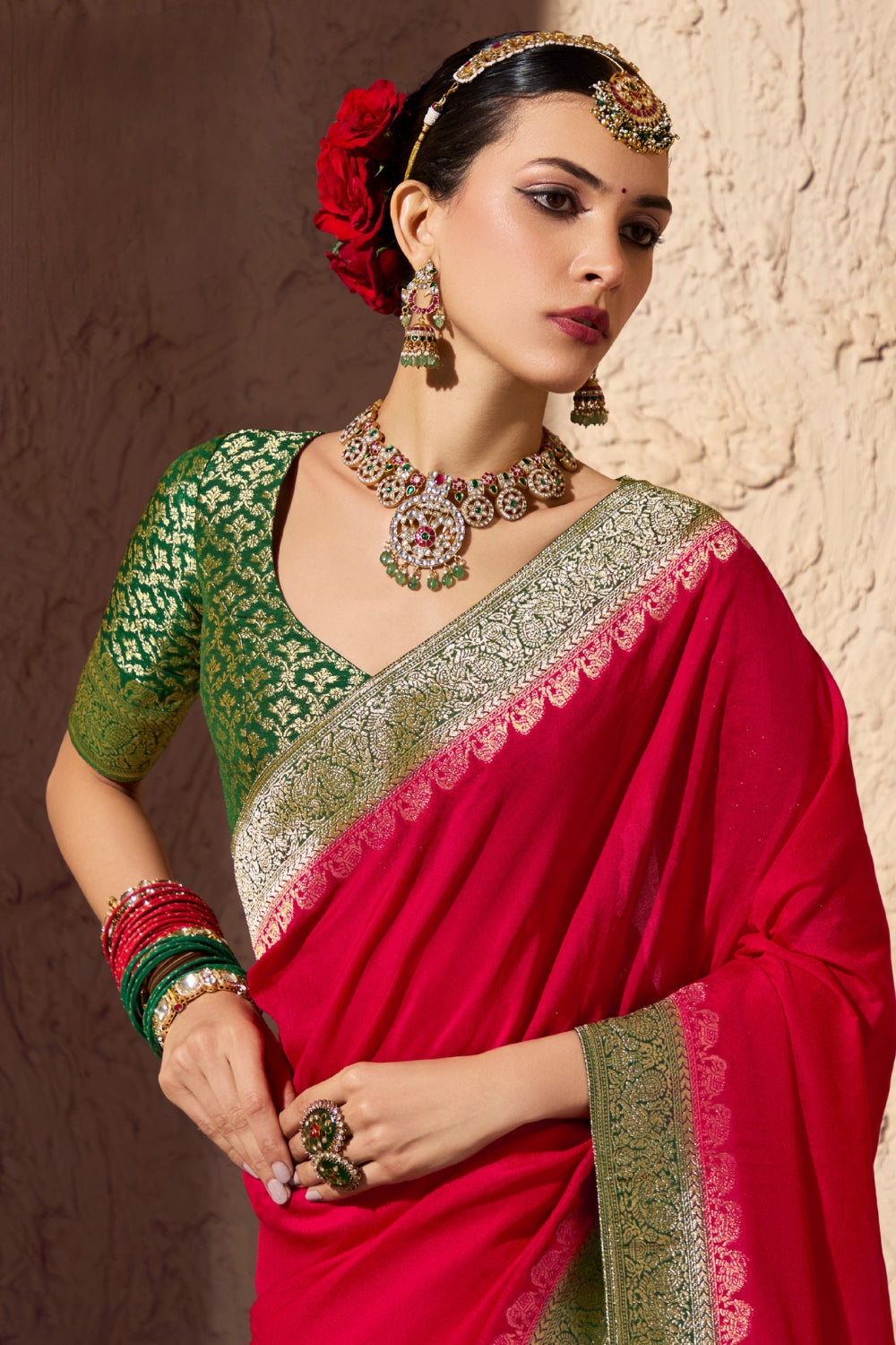 Silk Weaving Work Saree