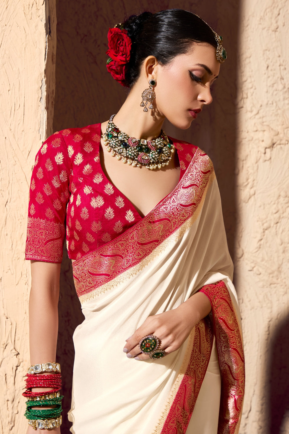 Silk Weaving Work Saree