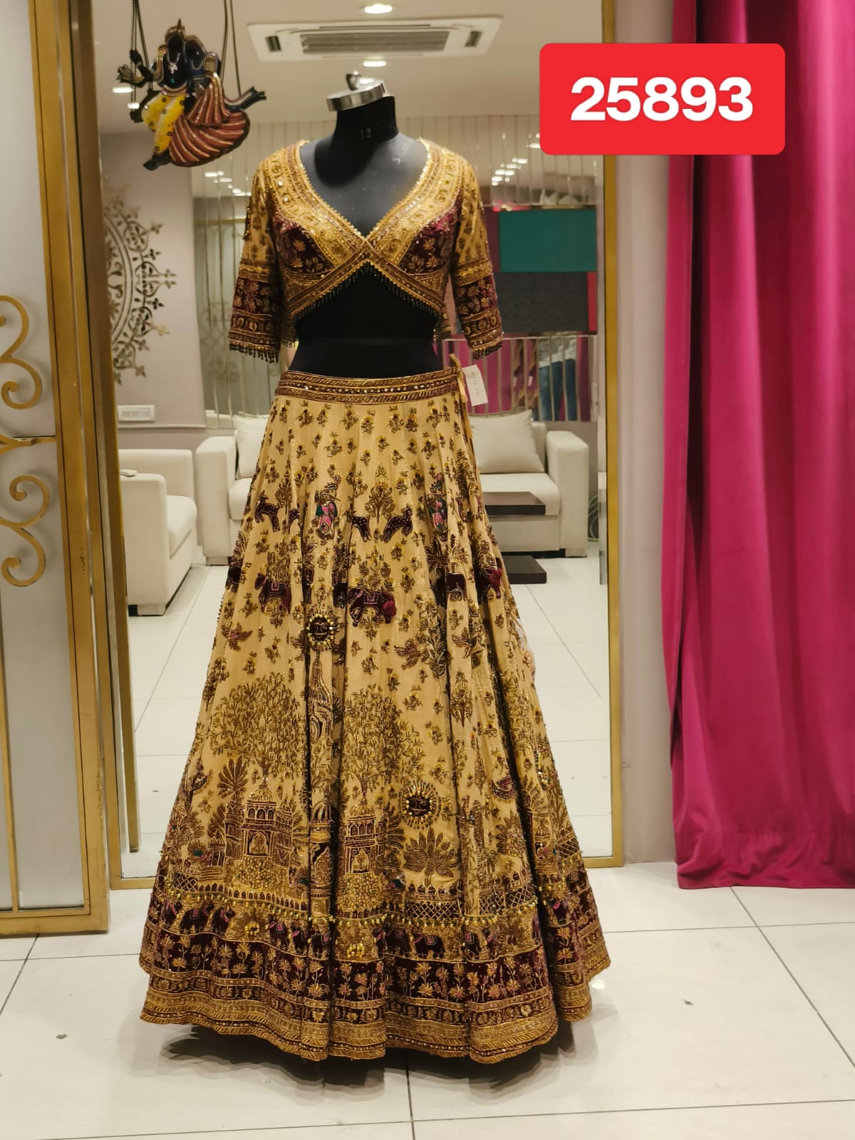 Imperial Palace Embroidered Bridal Lehenga Set