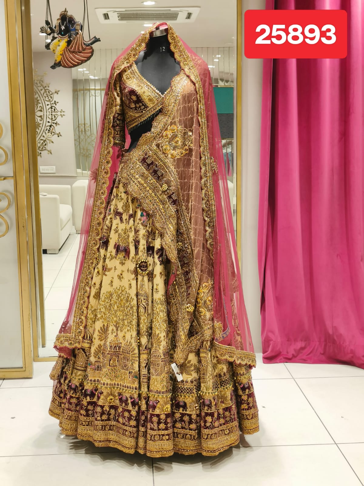 Imperial Palace Embroidered Bridal Lehenga Set