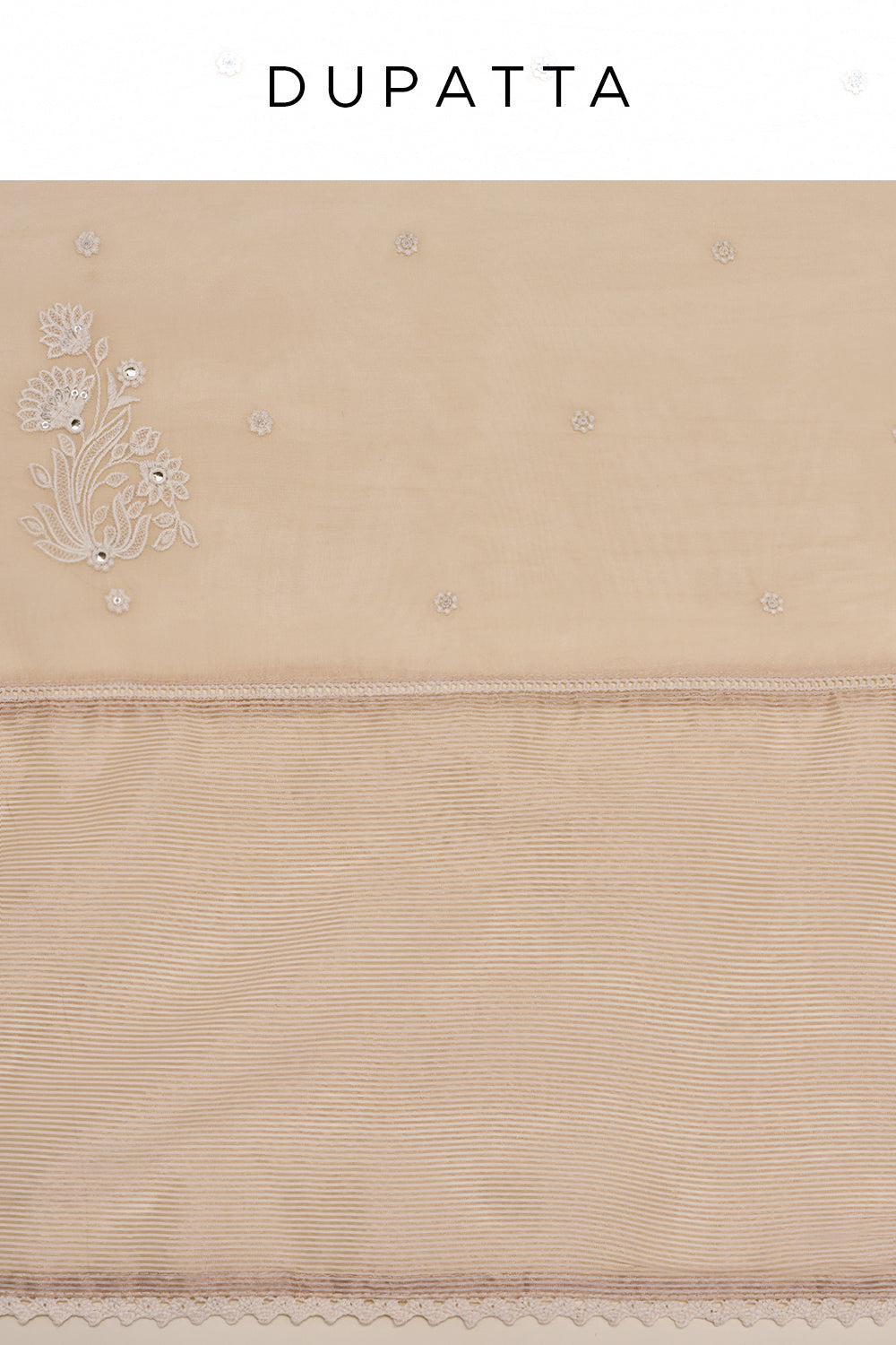 Dusty Rose Floral Embroidered Unstitched Suit Set