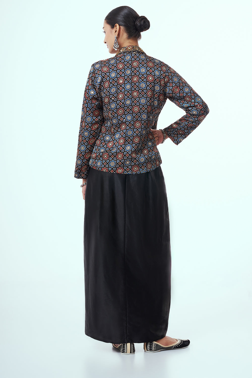 Black Modal Indo Western with Zardozi Work
