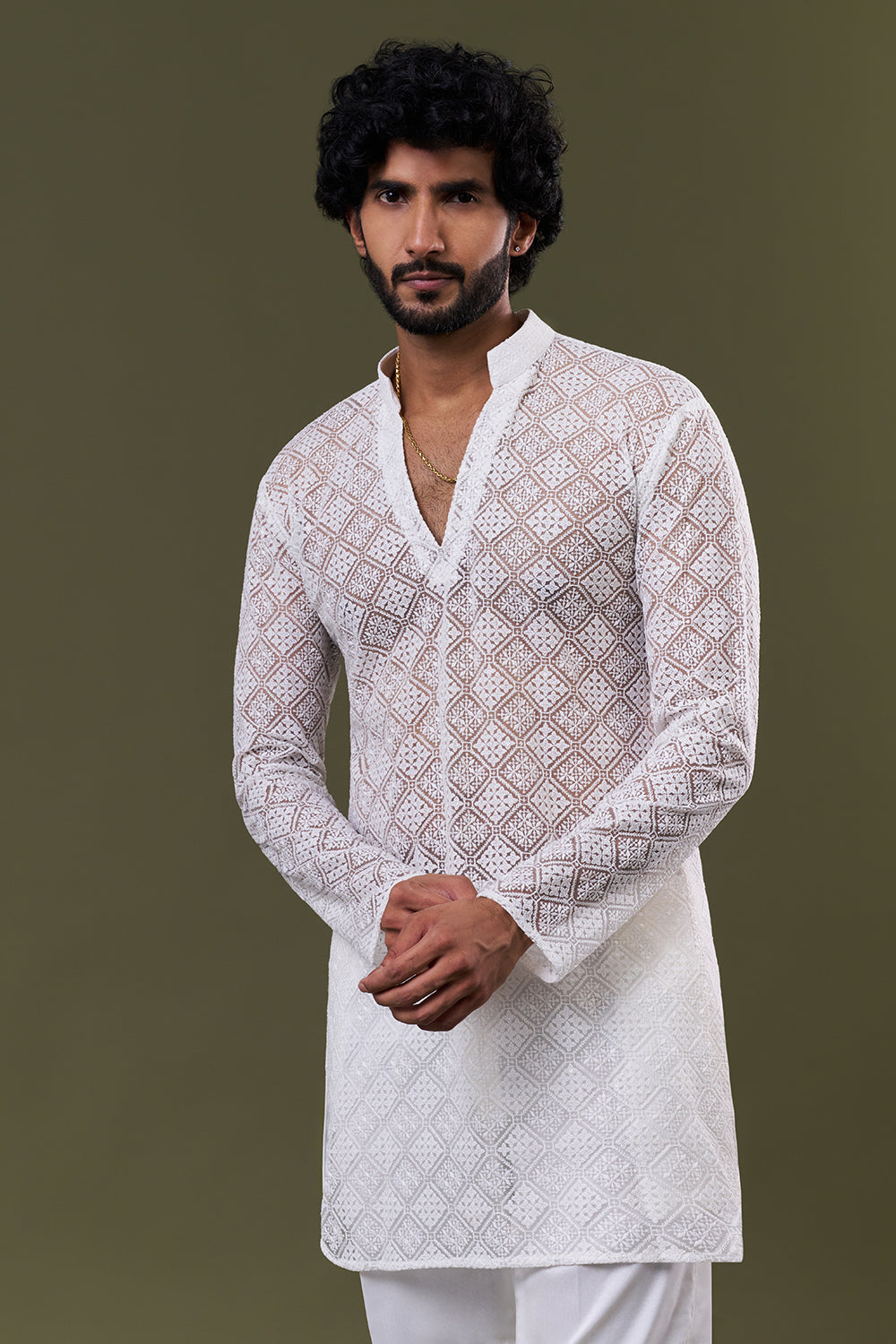 Brown Velvet Floral Resham Embroidered Jacket Set