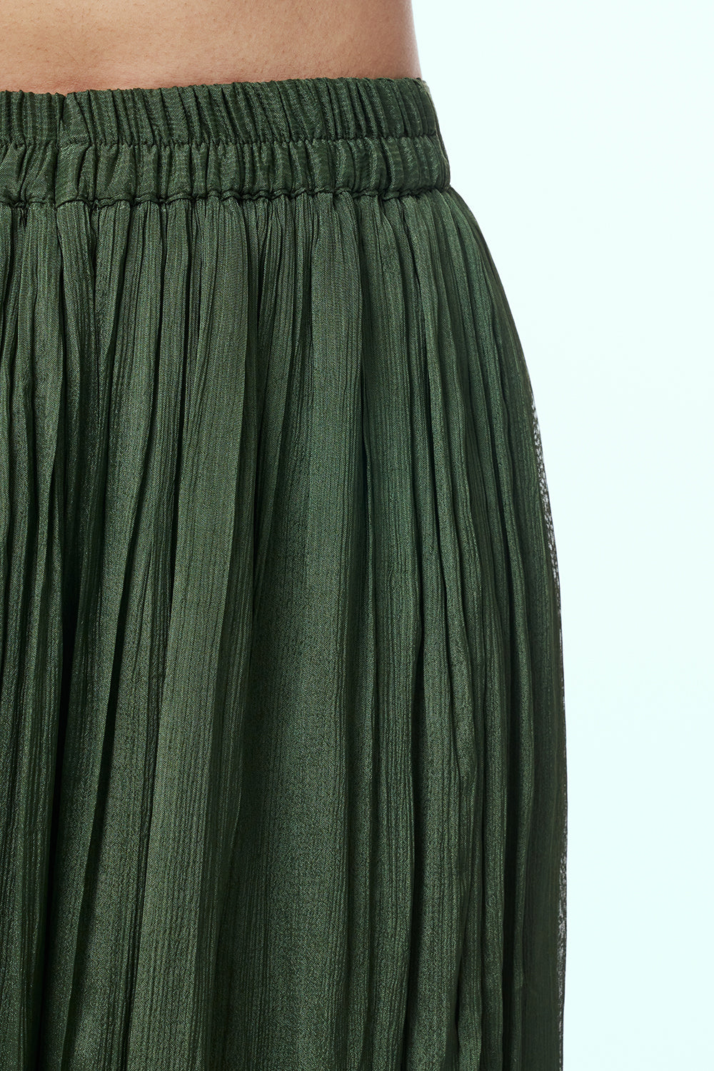 Green and Maroon Modal Indo-Western Set with Mirror Work