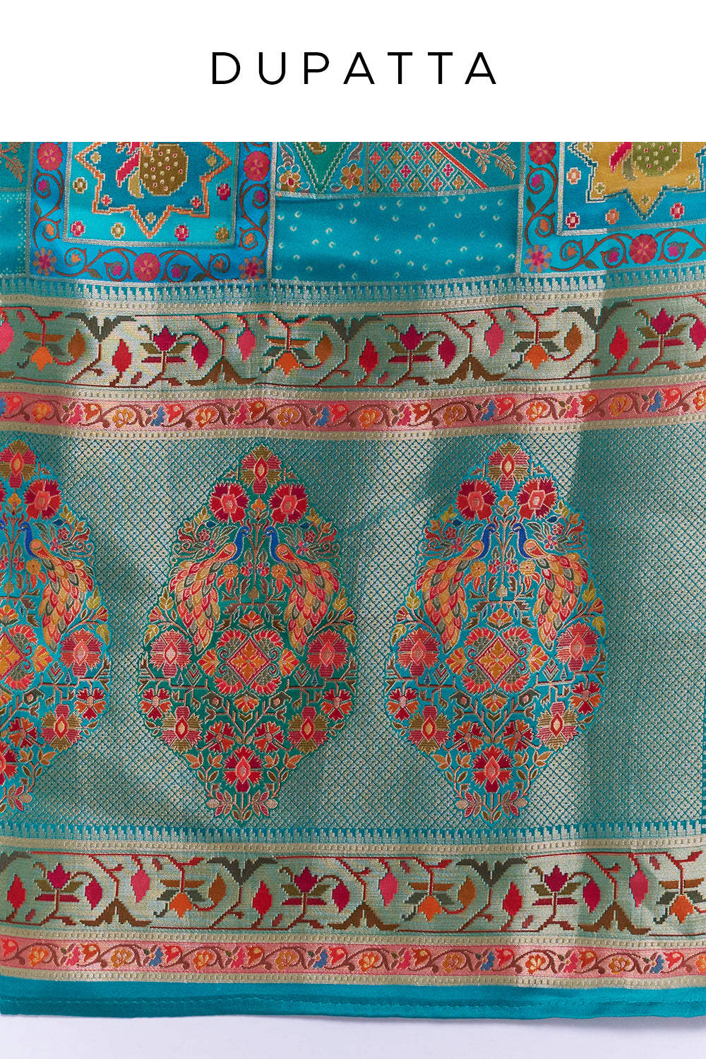 Green Silk Saree With Heritage-Inspired Prints