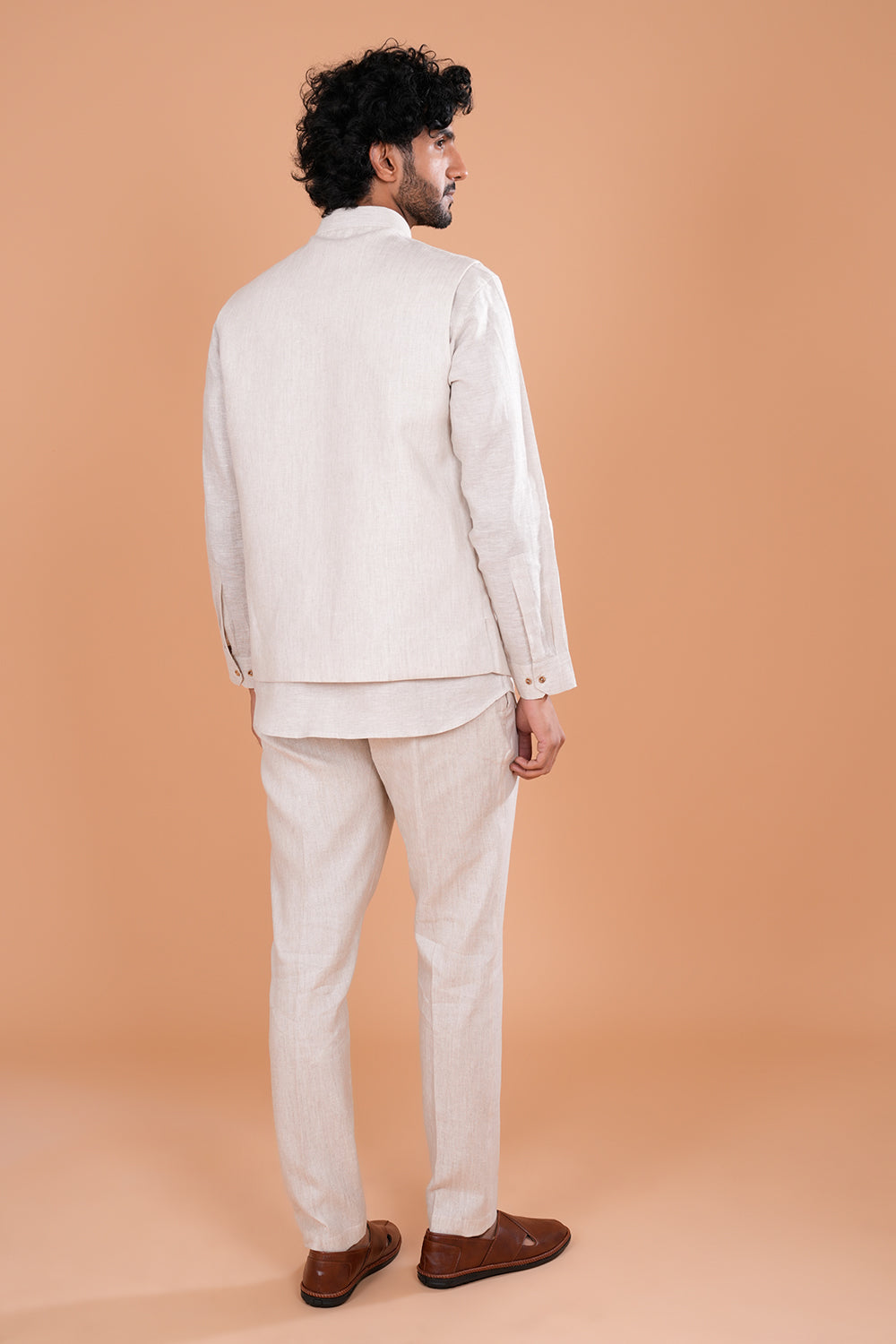 Ivory Regal Embroidered Men's Koti Set
