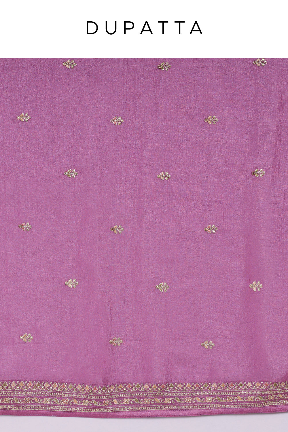 Mauve Silk Blend Anarkali Kurta Set with Resham Embroidery