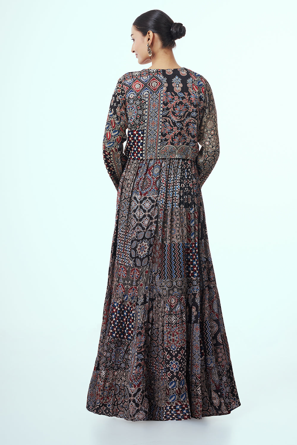 Multicolour Modal Indo Western with Cutdana Work