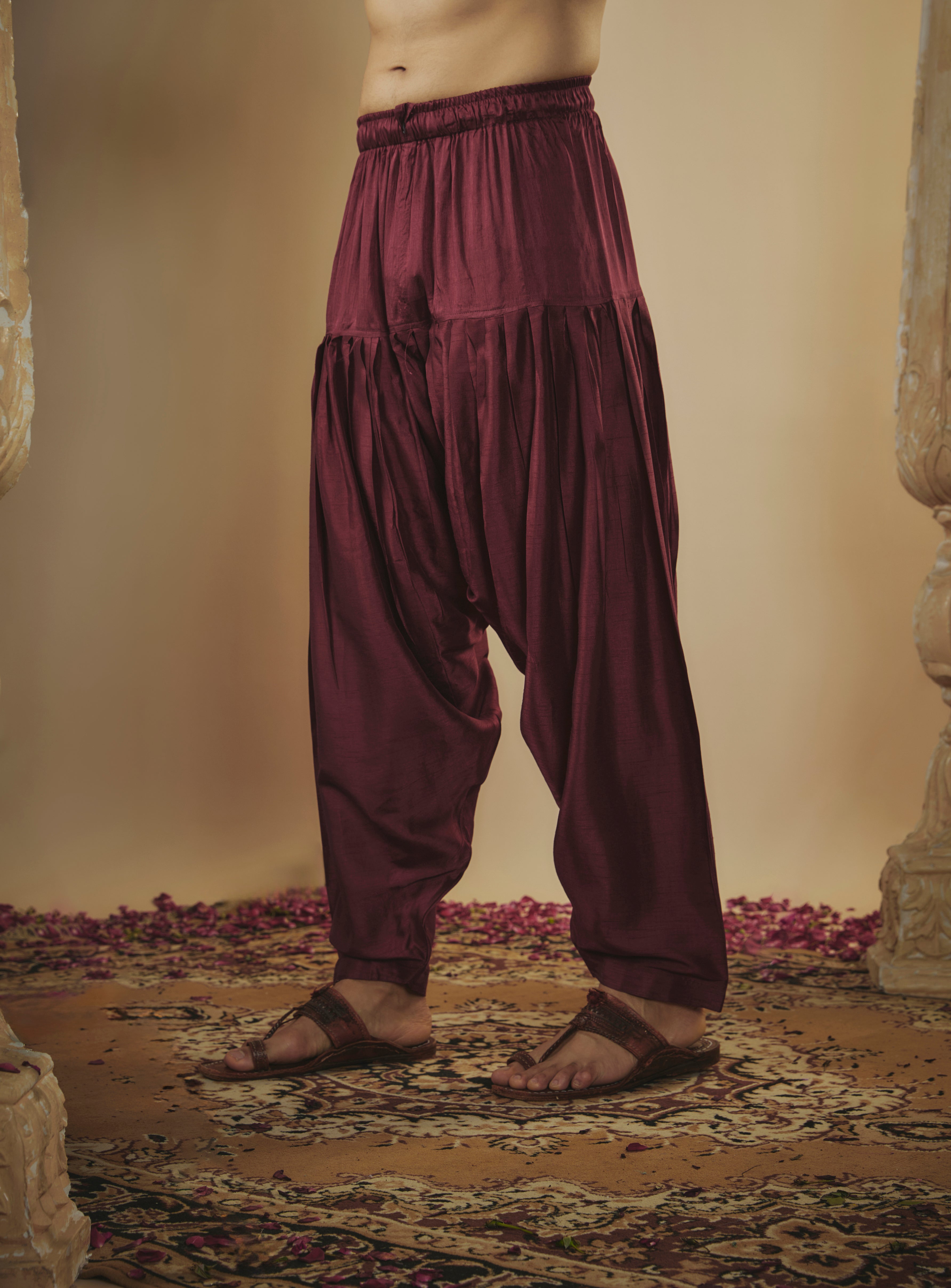 Art silk mirror embroidered patiala suit set