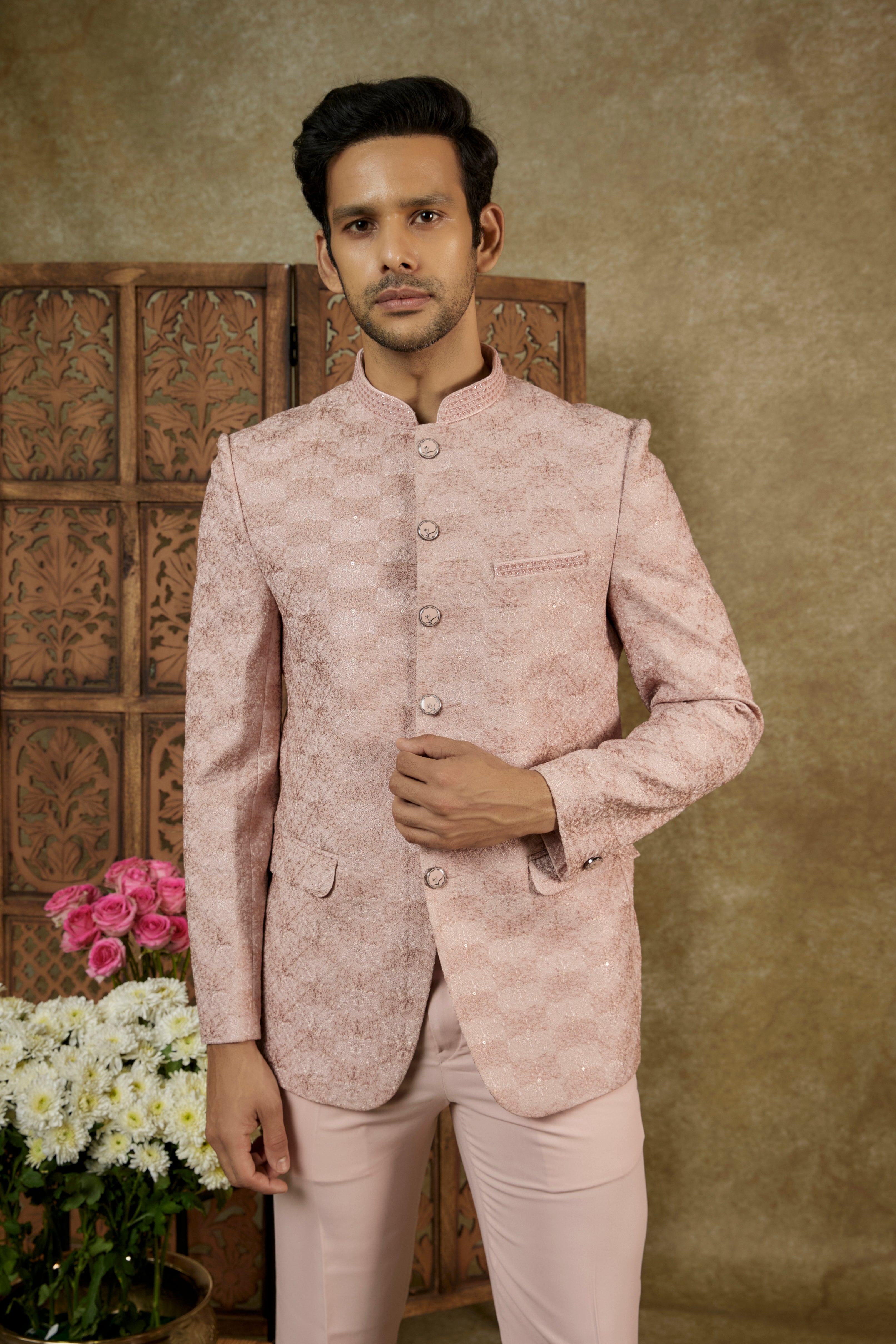 JACQUARD JODHPURI SET