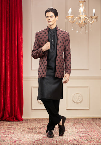 Open Indo Western  With Sequin Work