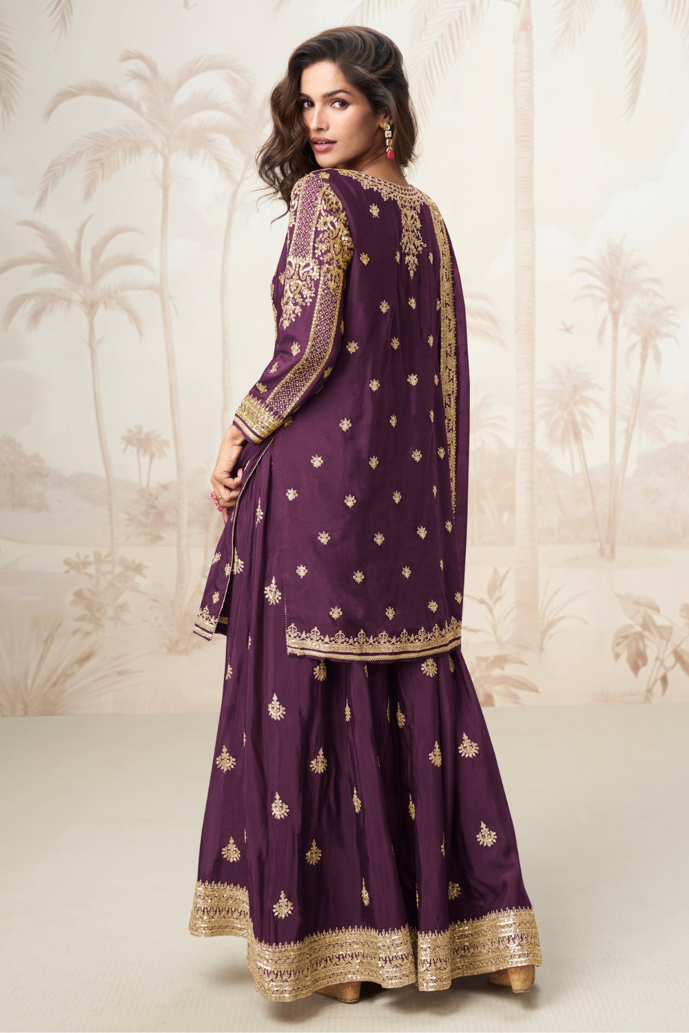 Chinon Embroidered Palazzo Set