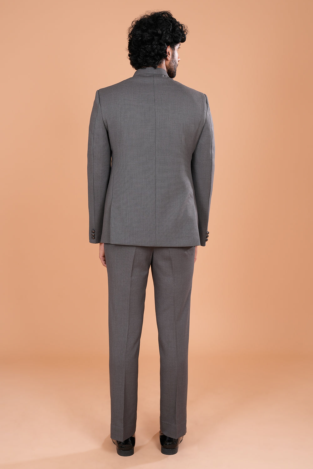 Classic Grey Minimal Jodhpuri Set