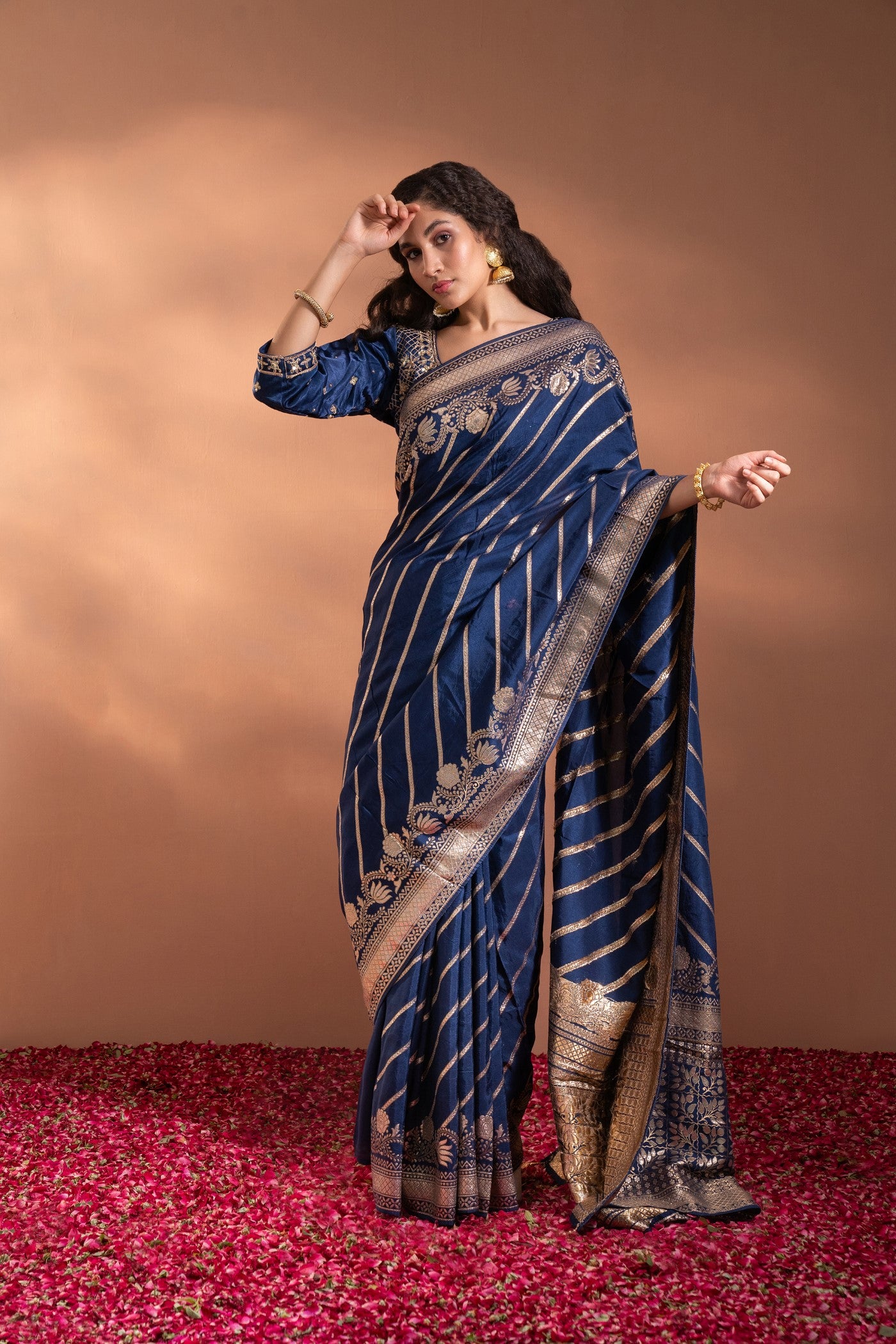 Royal blue #kanchipuram #silk... - Kanchi Pattu Sarees | Facebook