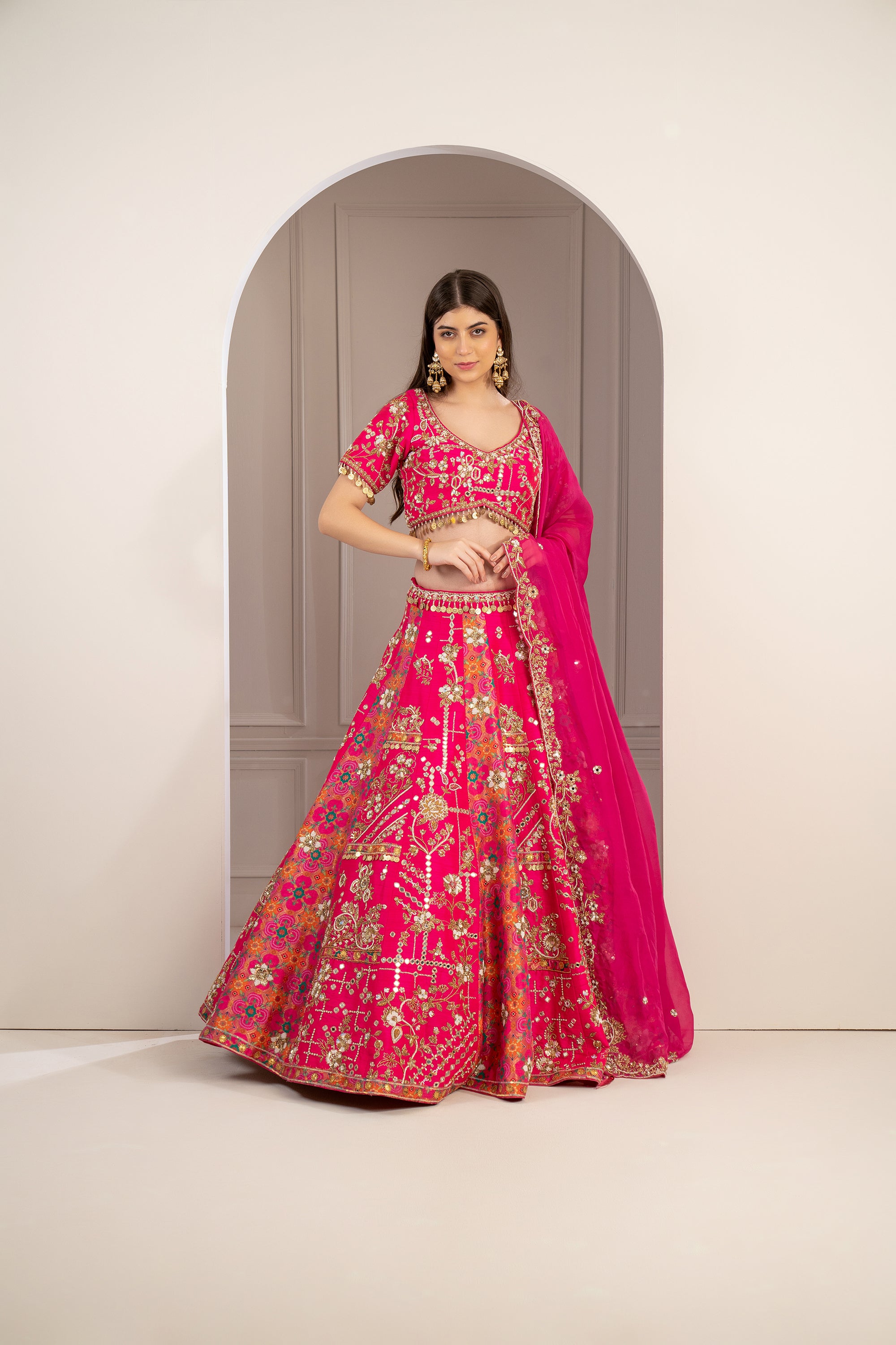 Indian online Shop for Red & Light Pink & Rama & Pista & Gold & Blue & Pink  & Green & Yellow & Peach & Black Color Festival Occasion Banarasi Fabric  Half