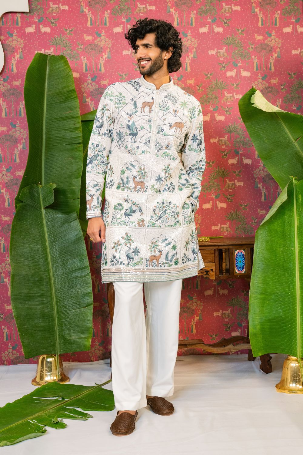 Georgette Kurta Set with Sequins and Resham Embroidery