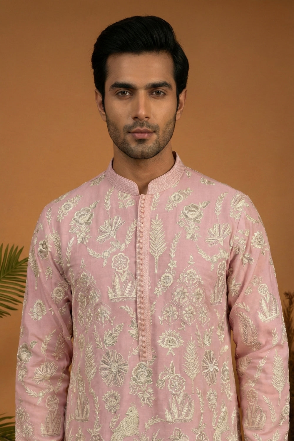 Georgette Kurta Set with Sequins Thread Work