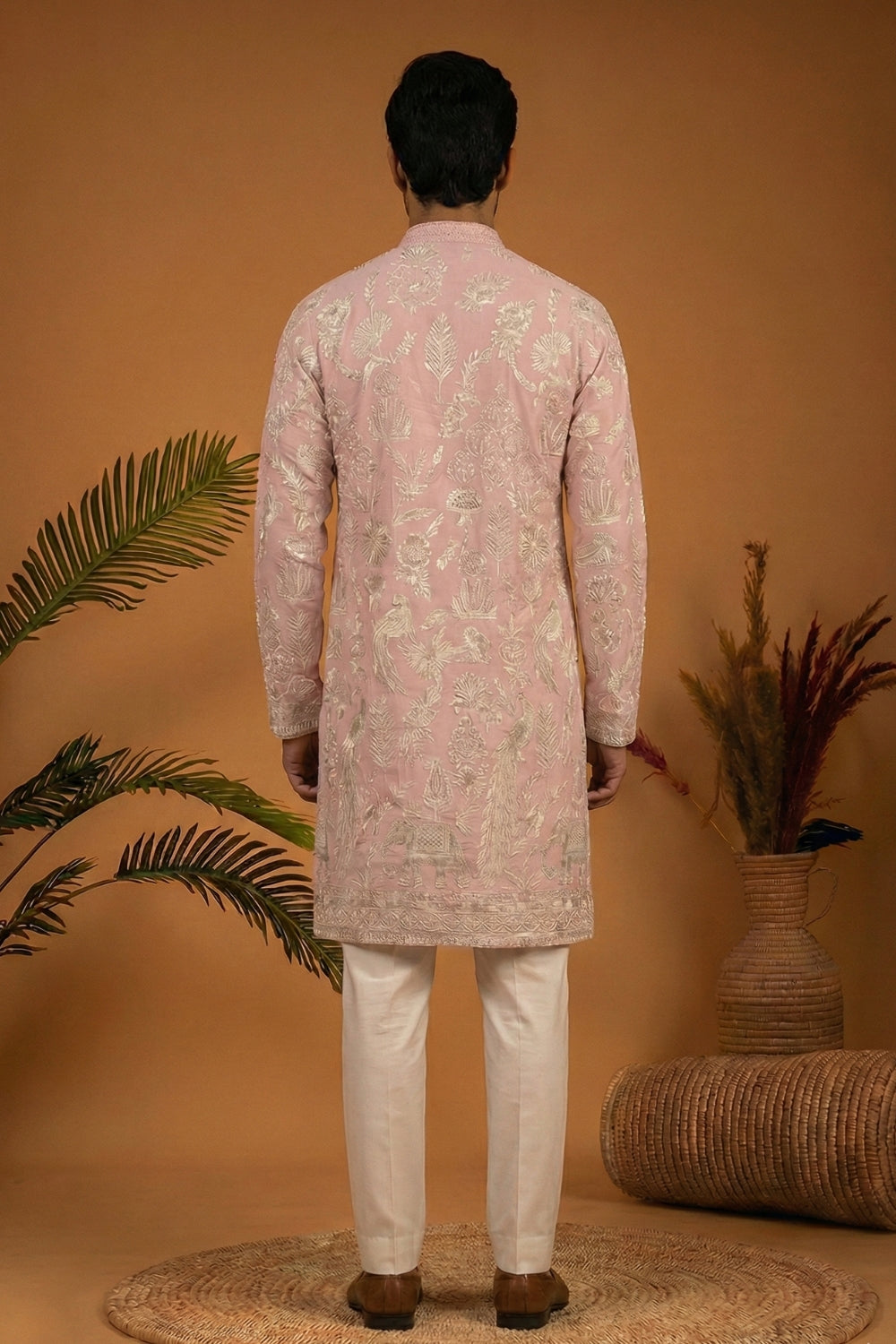 Georgette Kurta Set with Sequins Thread Work