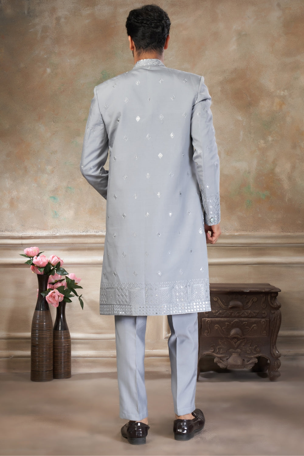 Imported Indo Western with Embroidery and Sequins Work